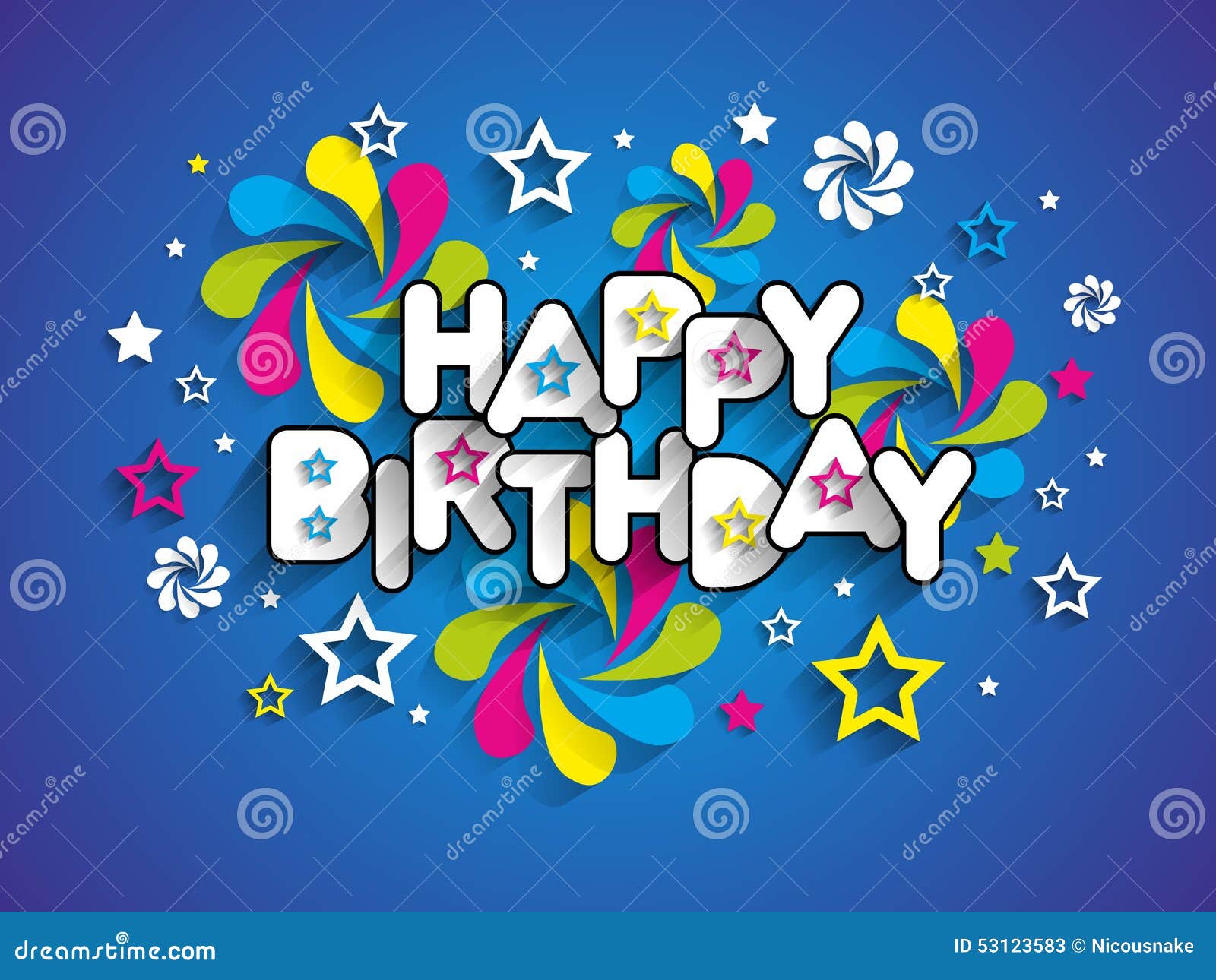 Carte De Voeux D'anniversaire Image stock - Image: 4205571