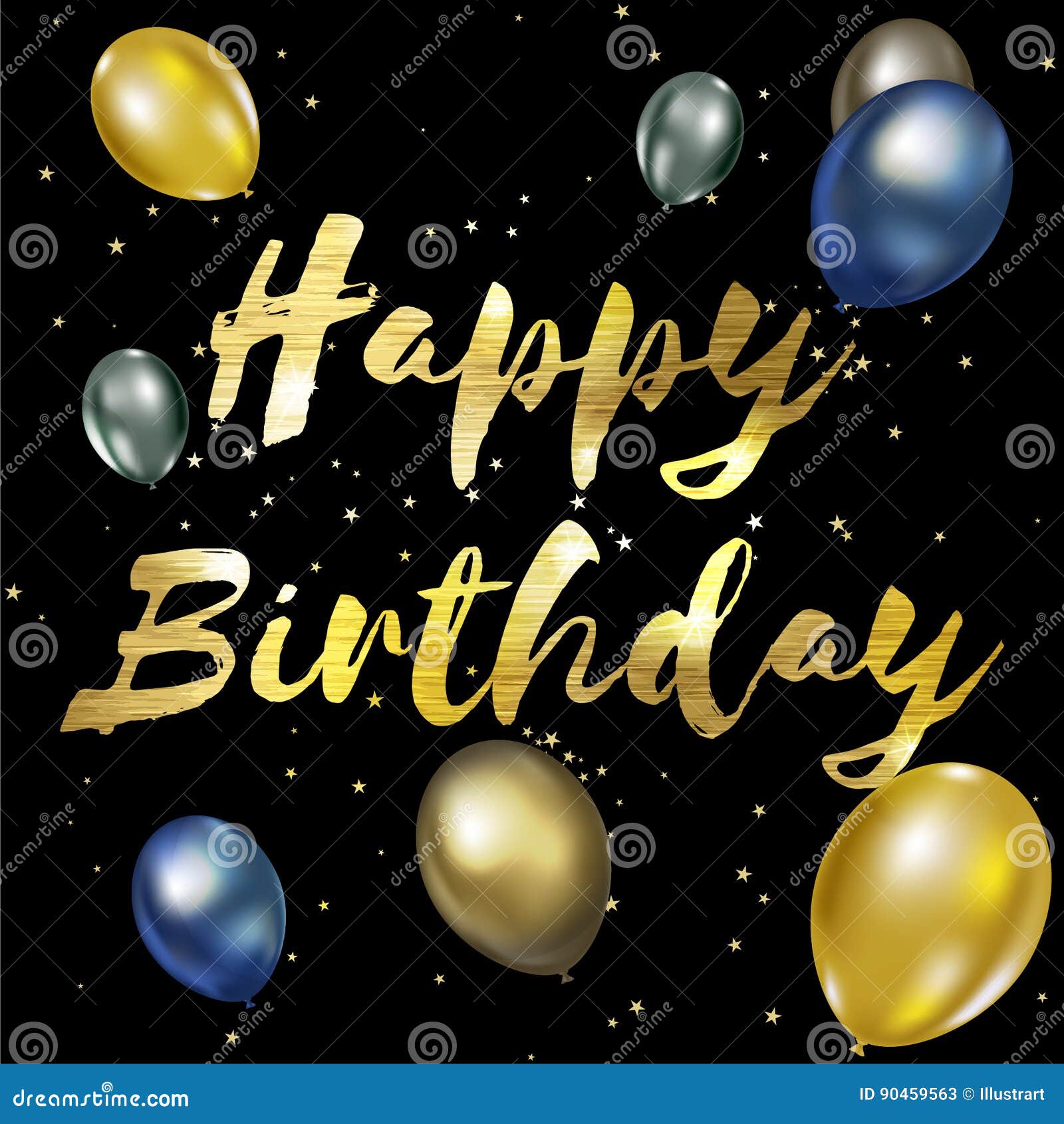 Carte De Voeux De Joyeux Anniversaire Avec Le Lettrage Elegant D Or Illustration De Vecteur Illustration Du Carte Etincelle Carte De Voeux De Joyeux Anniversaire Avec Le Lettrage Elegant D Or Illustration De Vecteur Illustration Du Carte Etincelle