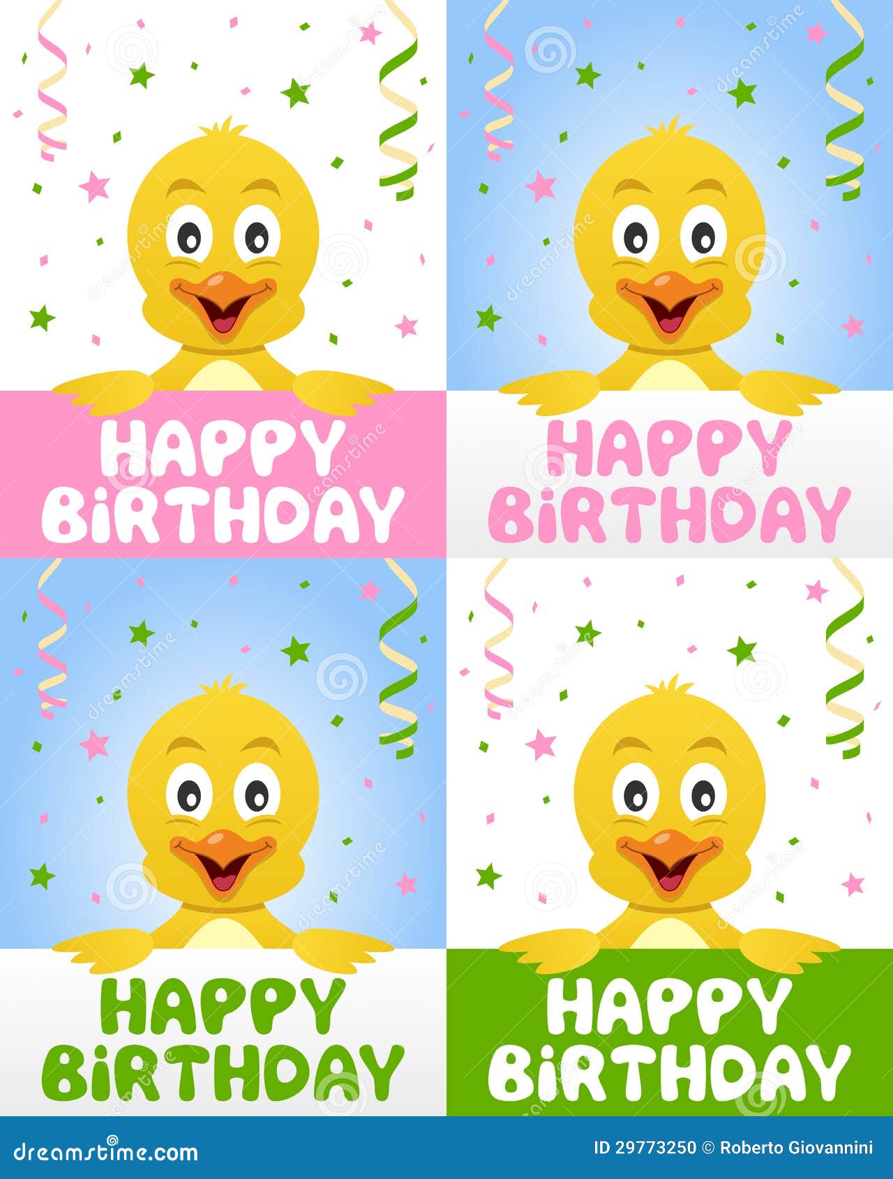 Poussin Mignon De Joyeux Anniversaire Illustration De Vecteur Illustration Du Illustration Colore