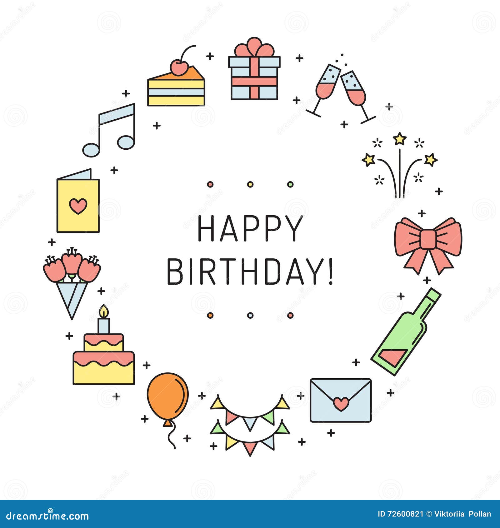 Carte De Voeux Multicolore De Joyeux Anniversaire Avec Le Cadre De Cercle Conception Minimalistic D Ensemble Moderne Illustration De Vecteur Illustration Du Fleurs Noir Carte De Voeux Multicolore De Joyeux Anniversaire Avec Le Cadre De Cercle Conception Minimalistic D Ensemble Moderne Illustration De Vecteur Illustration Du Fleurs Noir