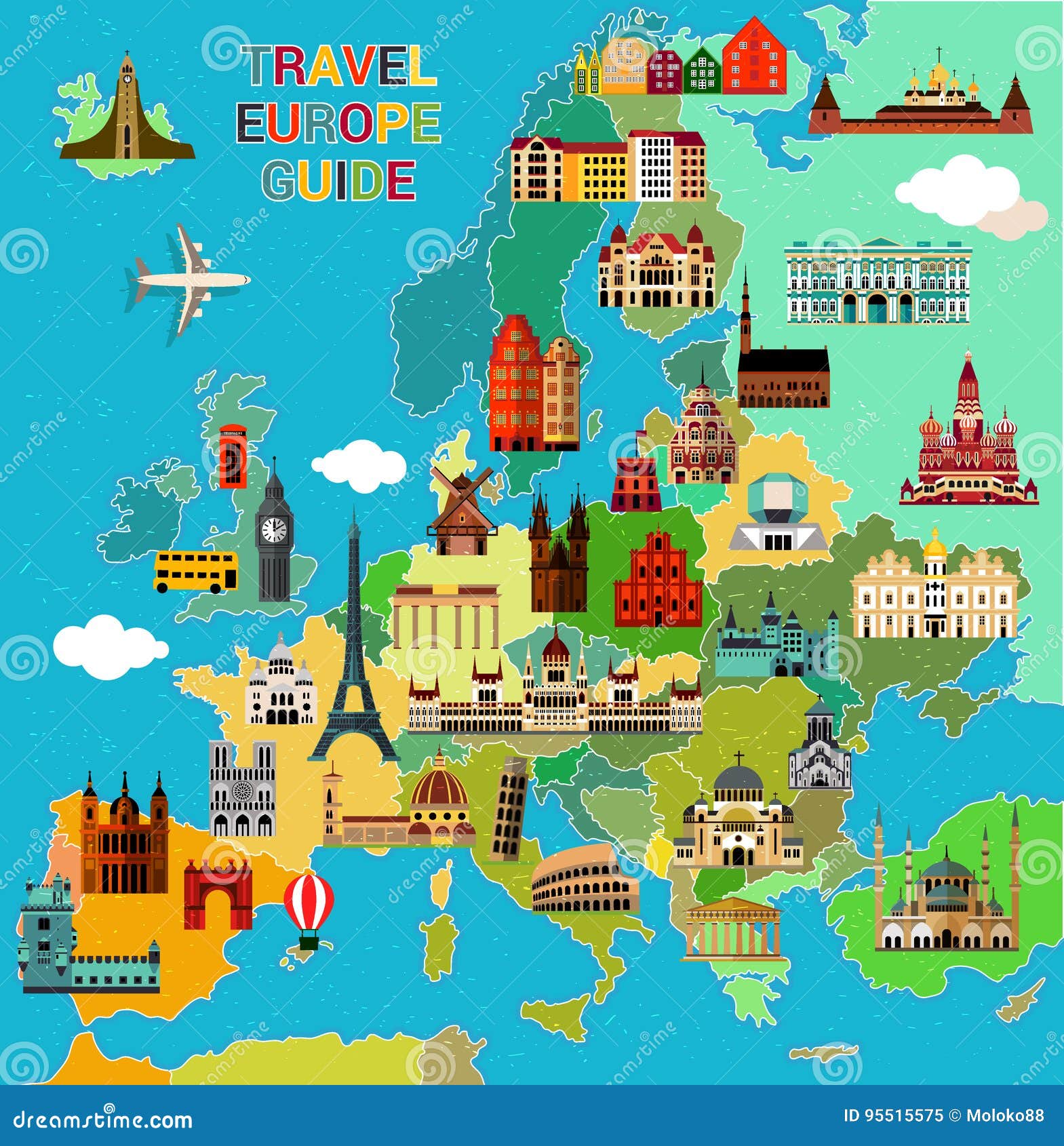 Carte de l europe détaillée ≡ Voyage - Carte - Plan