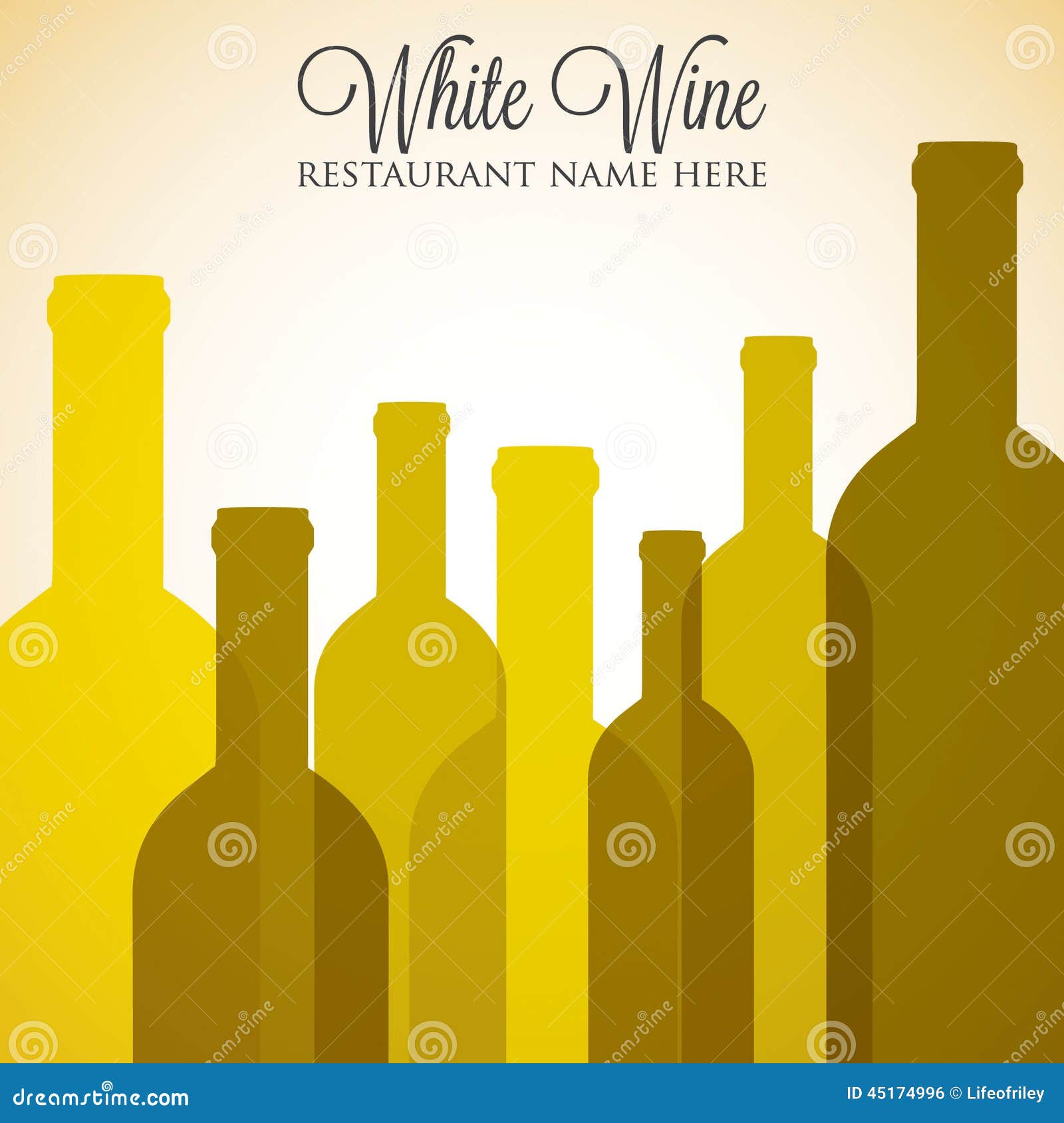 Carte des vins blanche illustration de vecteur. Illustration du