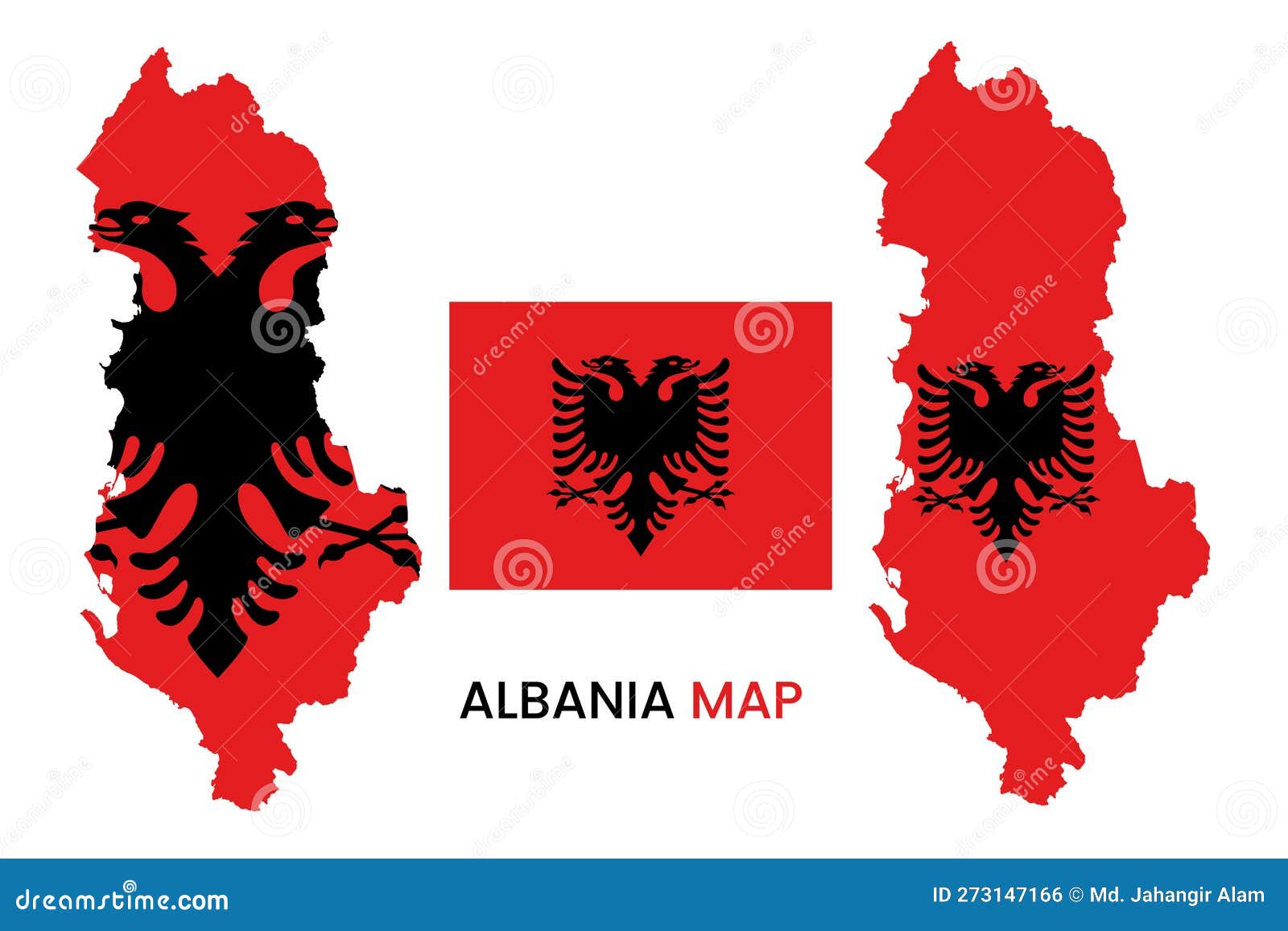 épingler la carte avec le drapeau de l'albanie sur la carte du