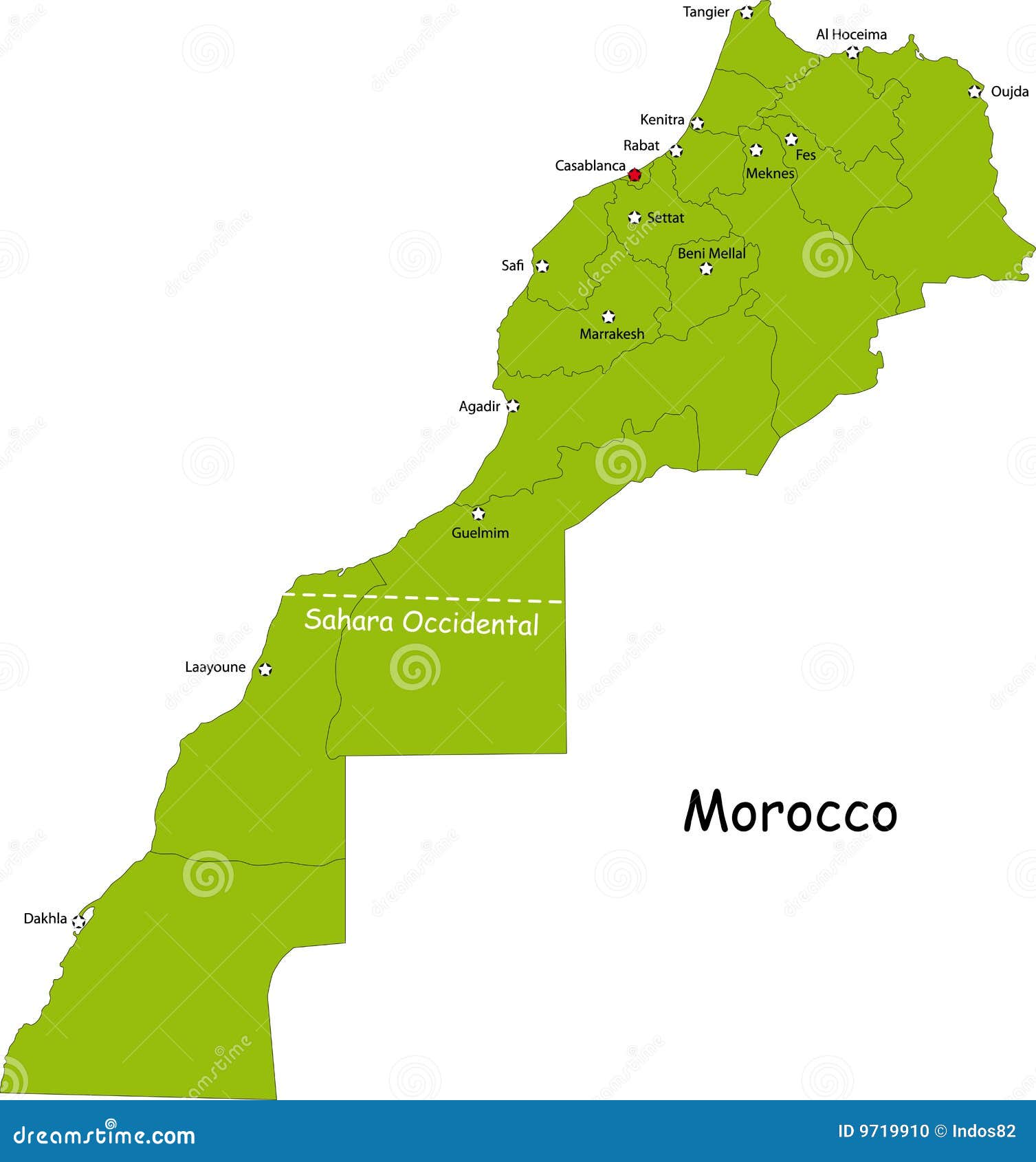 Carte Du Maroc 9719910 