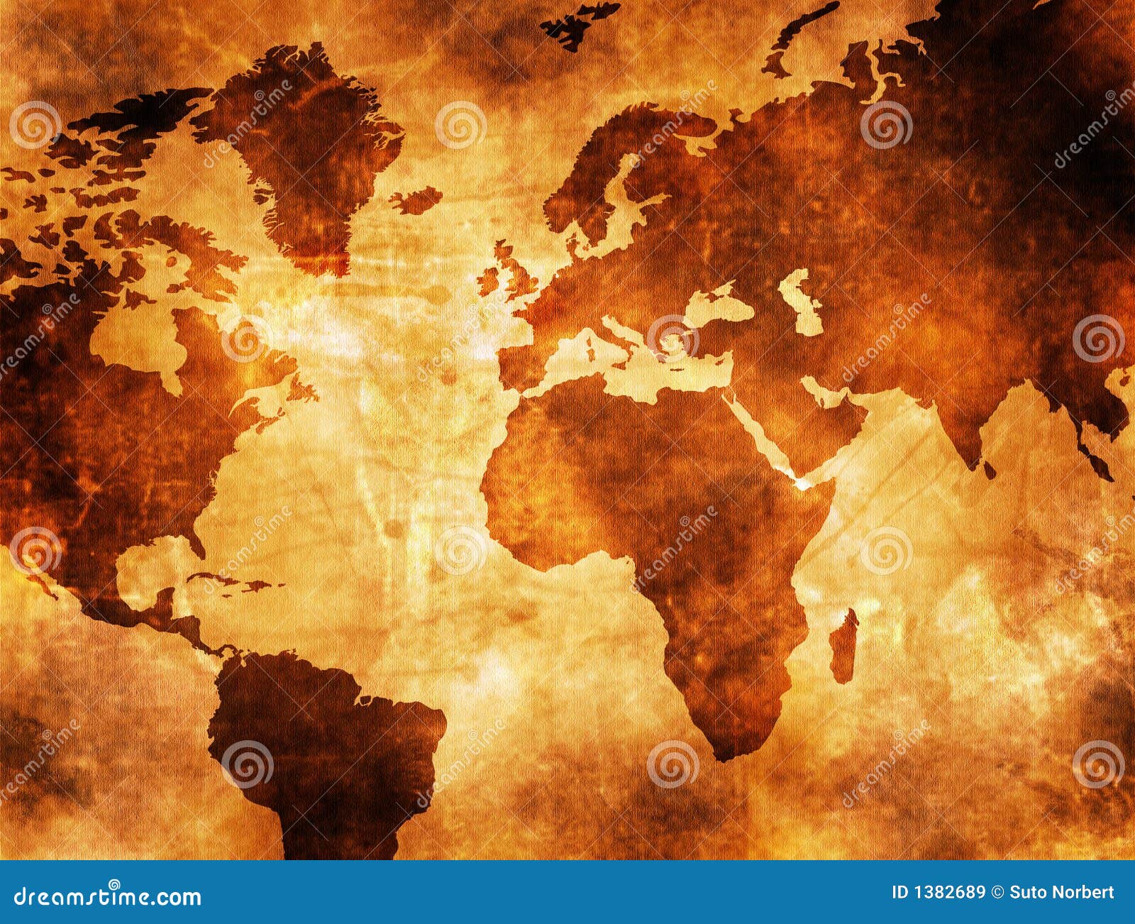 Carte Du Monde Image Stock Image Du âgé Afrique Carte