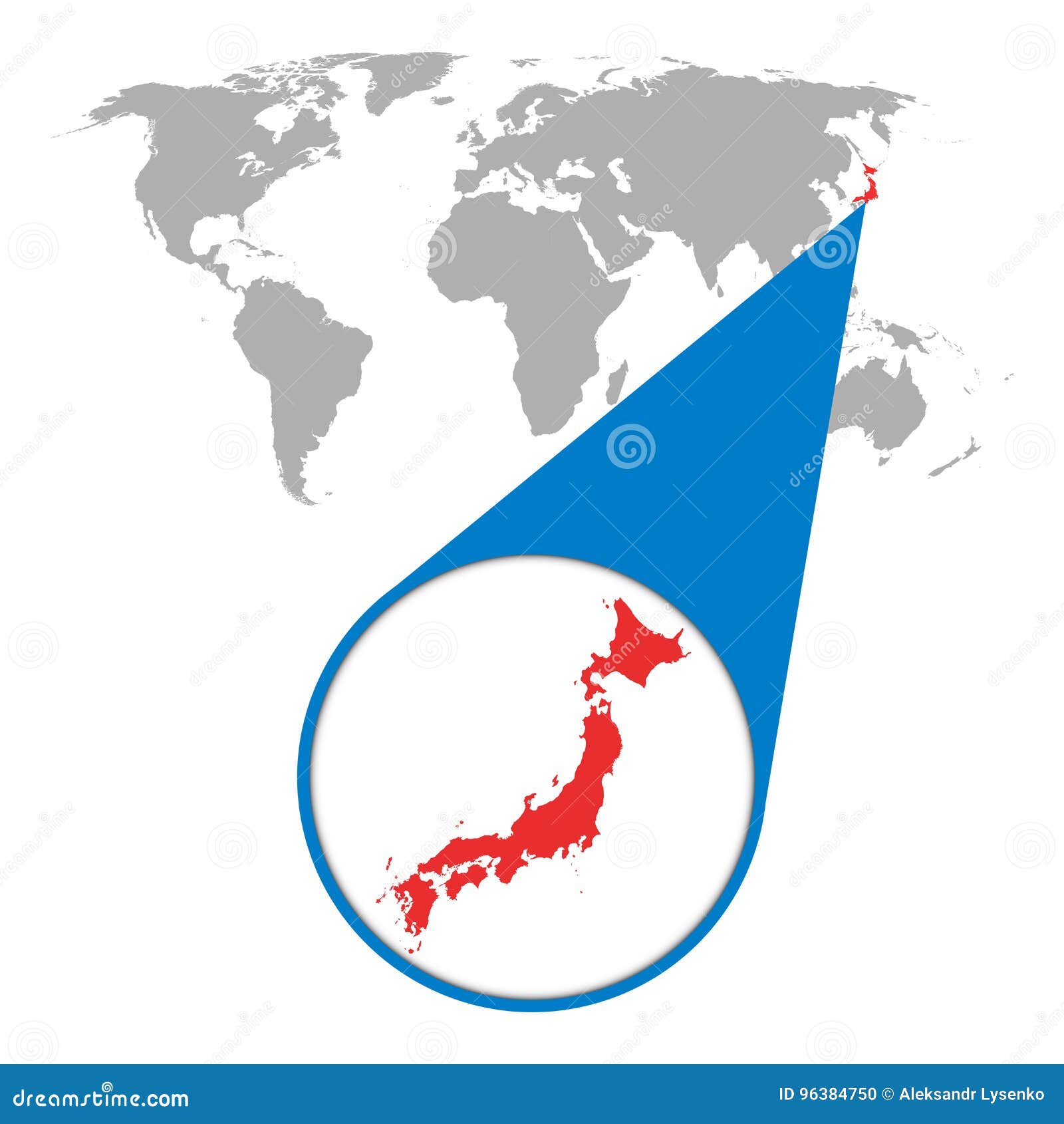 Carte Du Monde Avec Le Bourdonnement Sur Le Japon Carte Dans