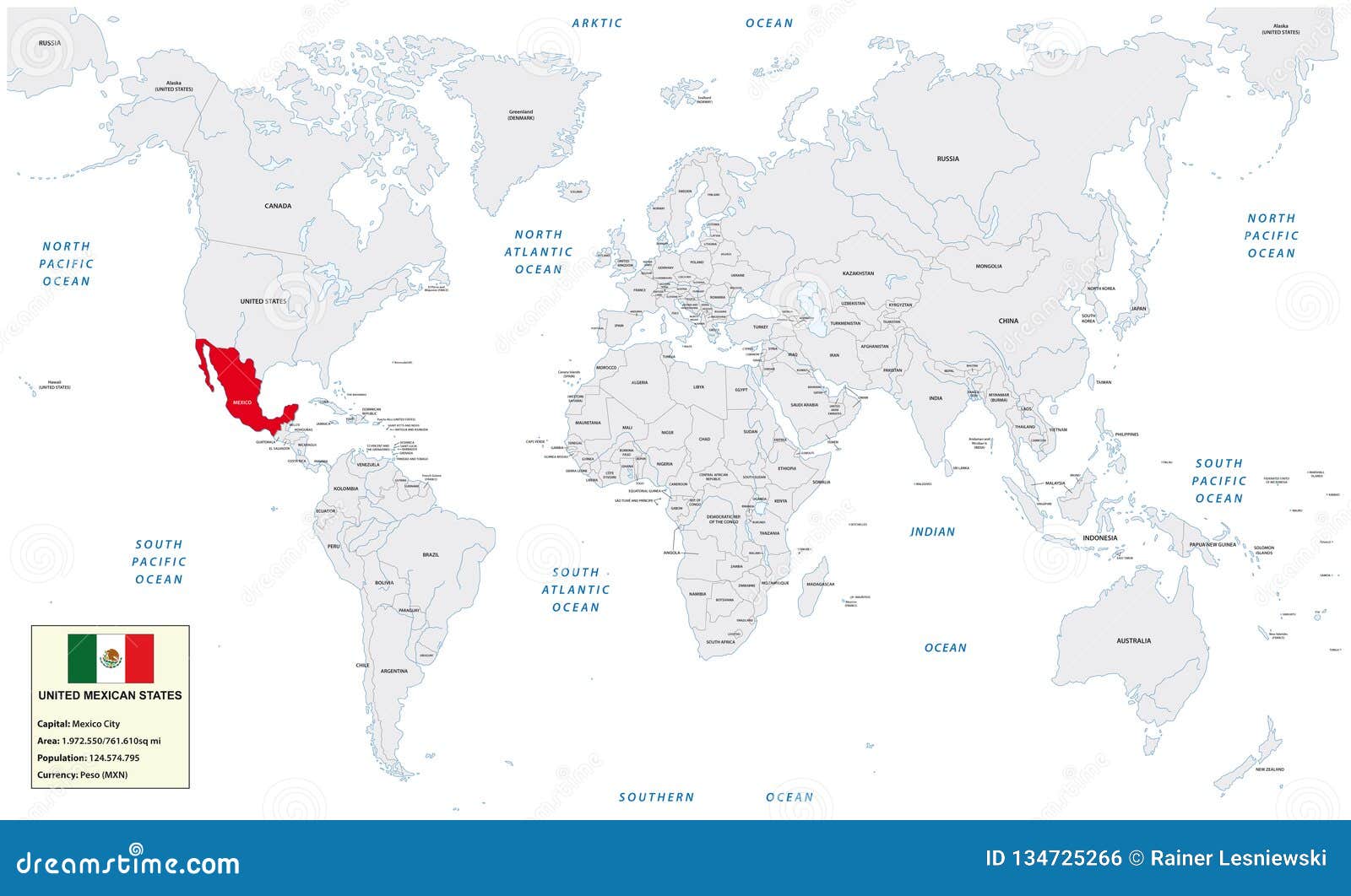 Sur le golfe du mexique : France Mexique Avion - Mexique carte du monde » Vacances - Guide Voyage