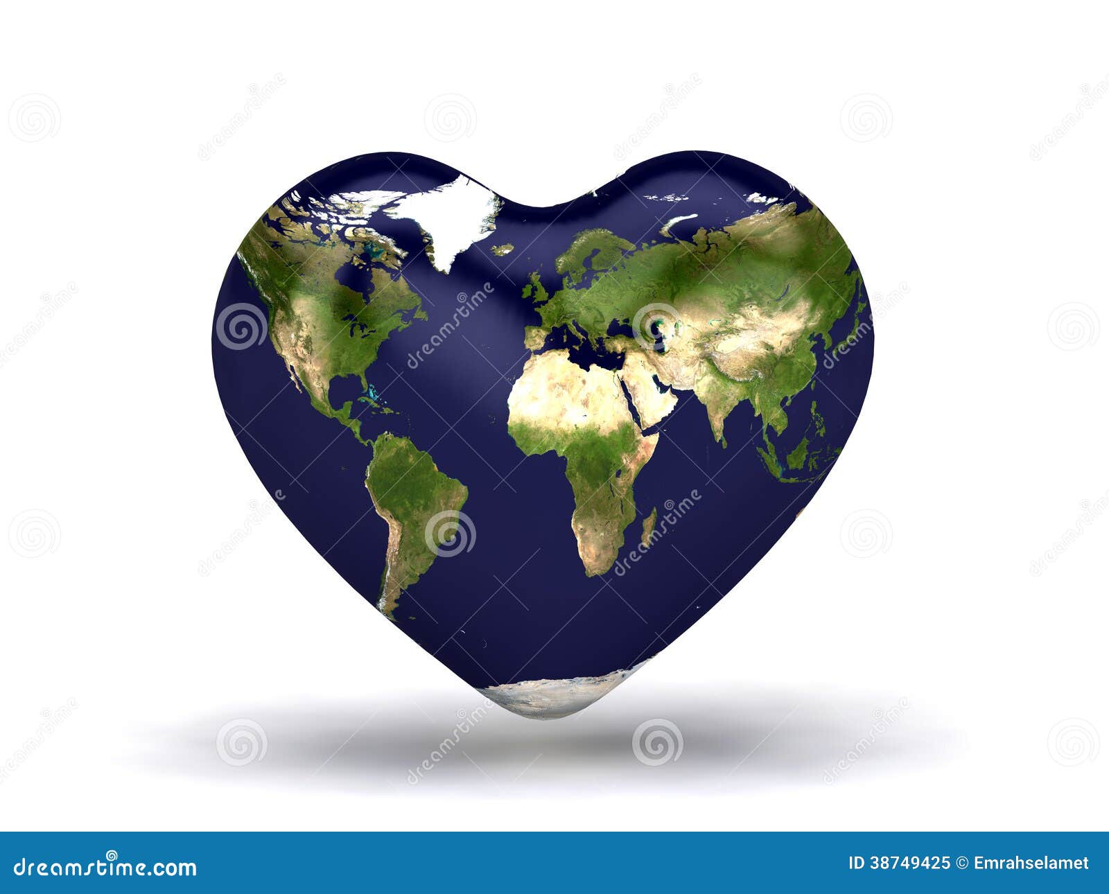Carte du monde  de  coeur  illustration stock Illustration 