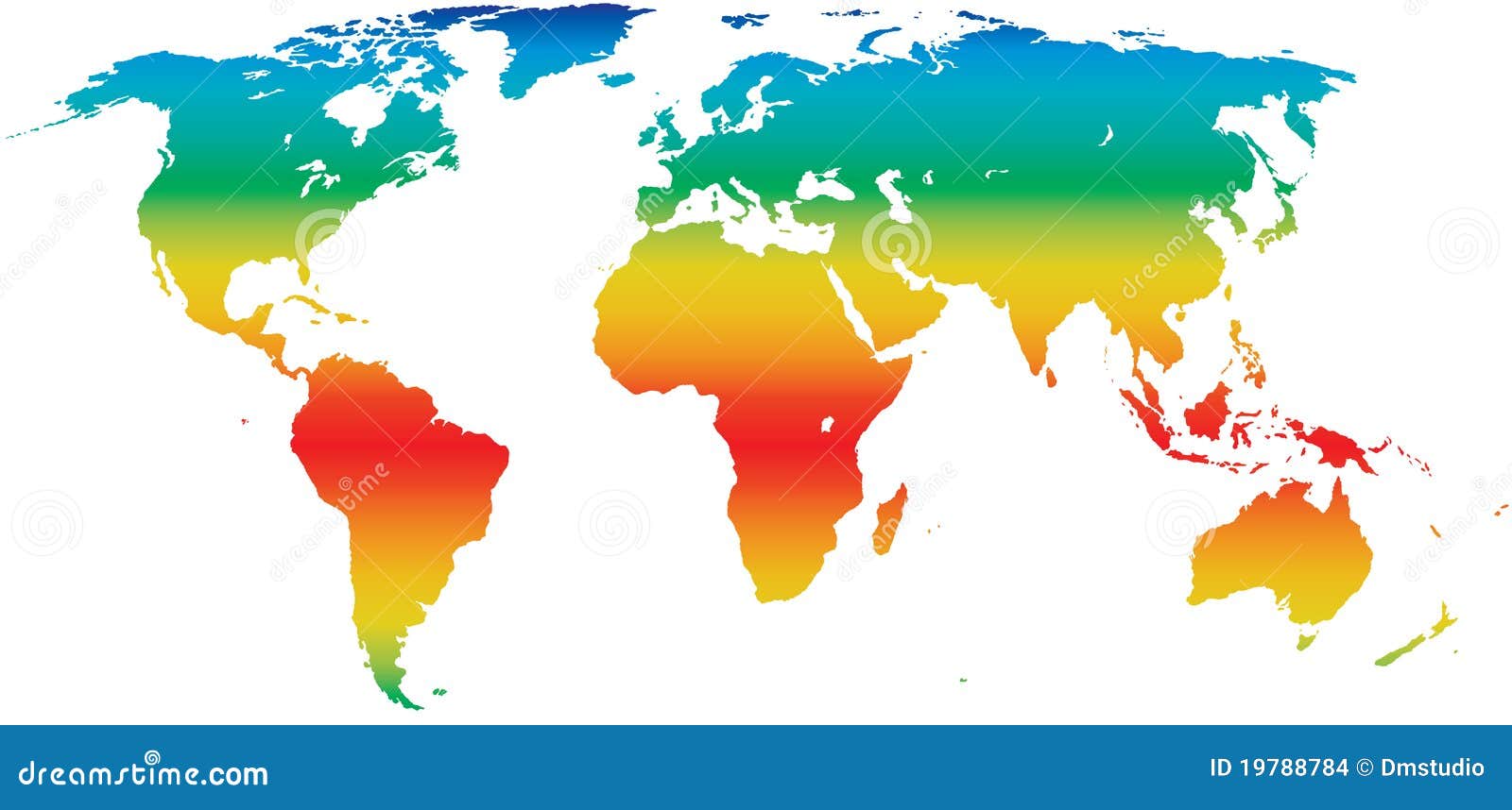 Carte Du Monde Du Climat Illustration De Vecteur