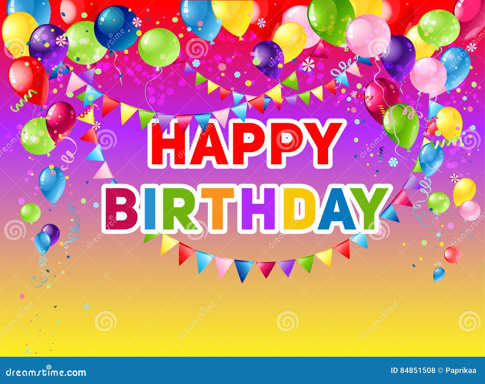 Carte Du Plus Joyeux Anniversaire Illustration De Vecteur Illustration Du Bleu Salutation