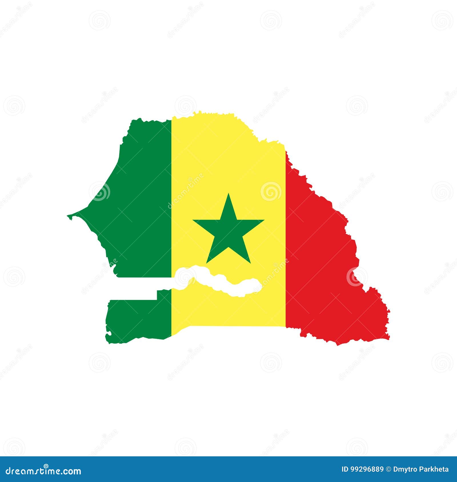 Carte Et Drapeau Du Senegal Illustration De Vecteur Illustration Du Course Forme