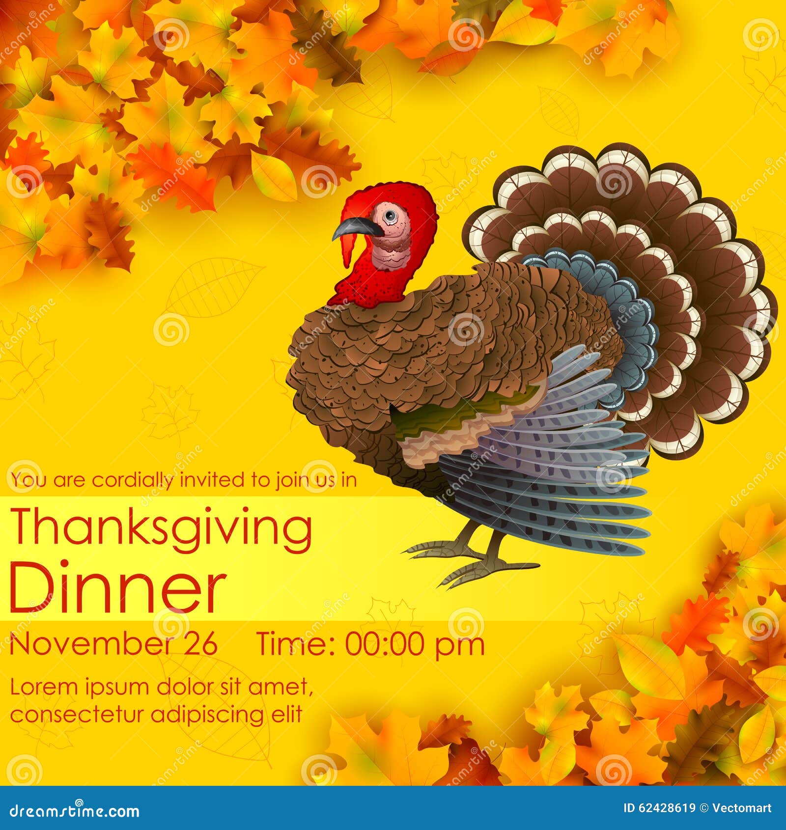 Carte Heureuse D Invitation De Thanksgiving Illustration De Vecteur Illustration Du Thanksgiving Invitation Carte Heureuse D Invitation De Thanksgiving Illustration De Vecteur Illustration Du Thanksgiving Invitation
