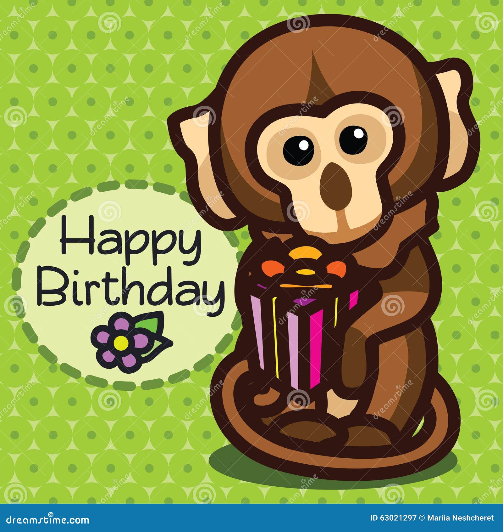 Carte Joyeux Anniversaire Singe Illustration De Vecteur Illustration Du Animal Salutation Carte Joyeux Anniversaire Singe Illustration De Vecteur Illustration Du Animal Salutation