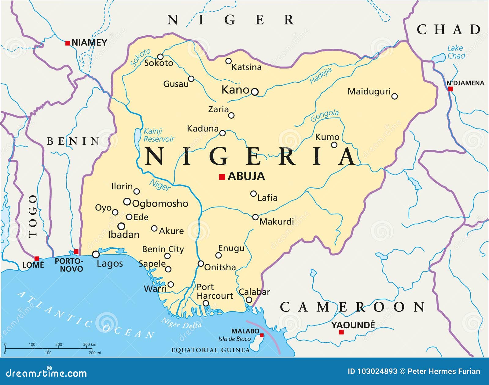 nigeria carte politique