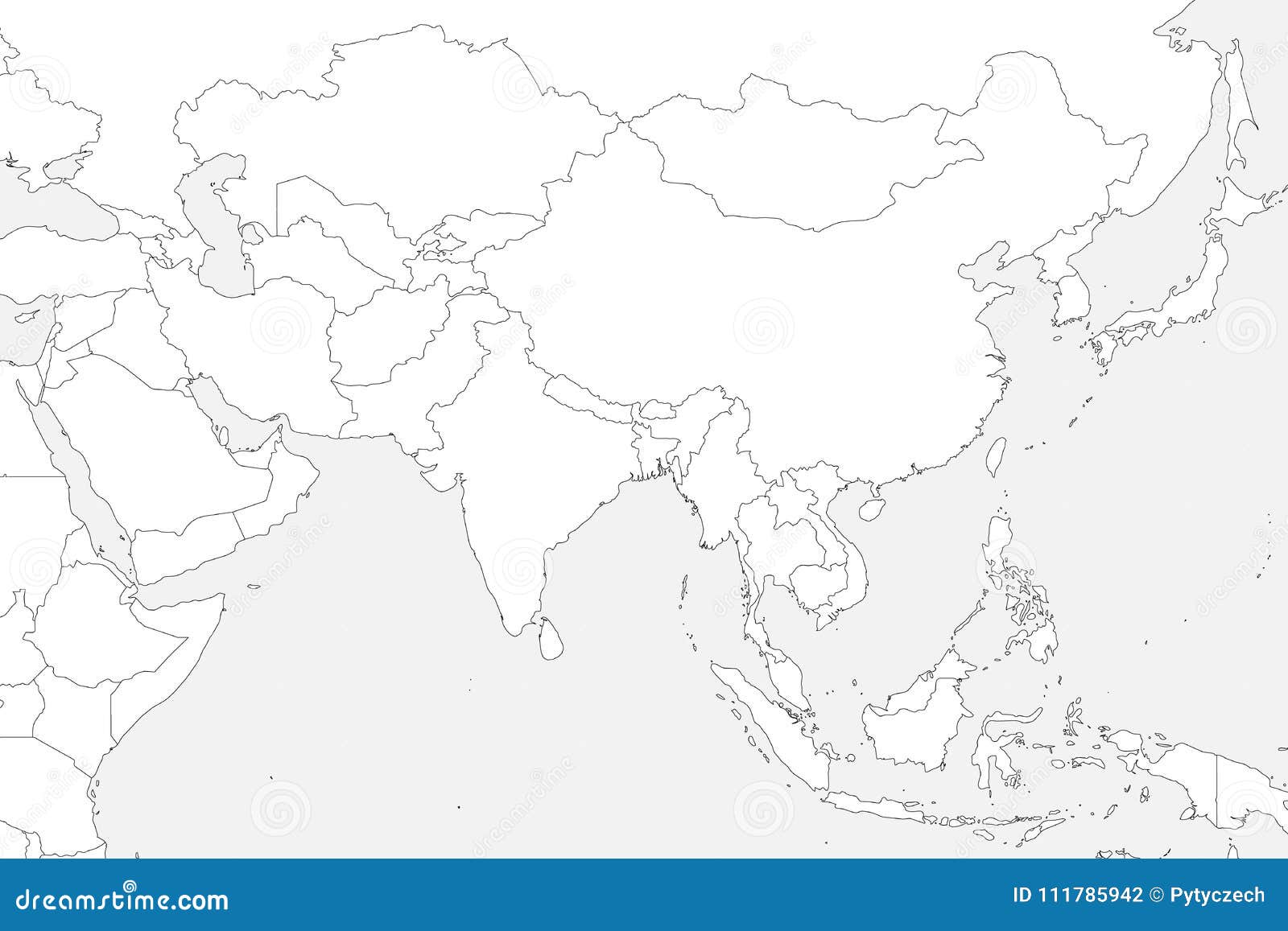 Carte Politique Vide De L Asie Occidentale Du Sud Et Carte Politique Vide De L Asie Occidentale Du Sud Et