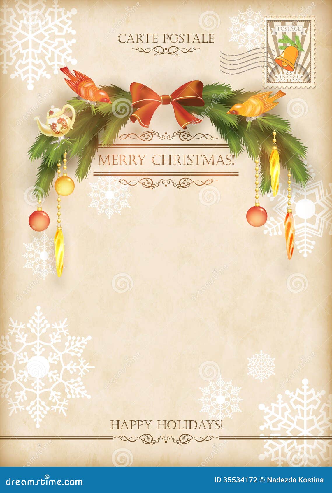 Carte Postale De Vecteur De Vacances De Vintage De Noel Illustration De Vecteur Illustration Du Vecteur Carte Carte Postale De Vecteur De Vacances De Vintage De Noel Illustration De Vecteur Illustration Du Vecteur Carte