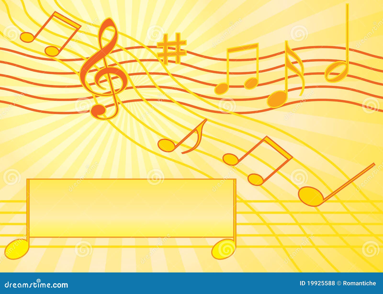 Carte Postale Musicale Illustration De Vecteur Illustration Du Chant