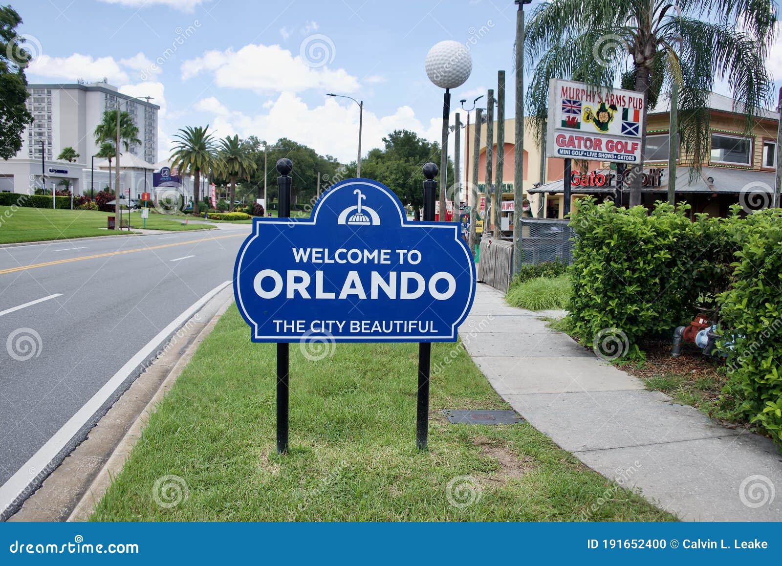 Cartel De Bienvenida De Orlando Florida Imagen editorial - Imagen de  aventuras, listo: 191652400