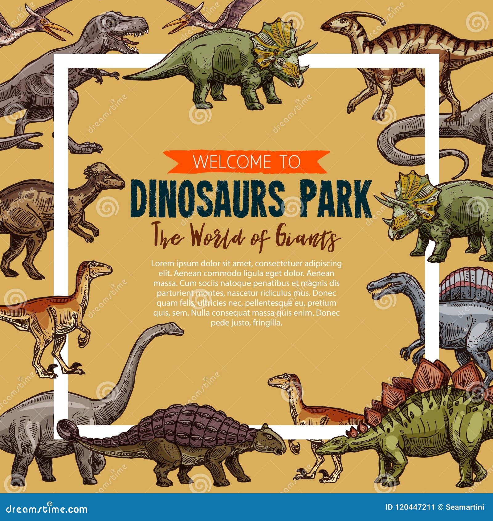 Cartel Del Bosquejo Del Vector Para El Parque De Los Dinosaurios Ilustración del Vector - Ilustración de despredador, lagarto: 120447211 Cartel Del Bosquejo Del Vector Para El Parque De Los Dinosaurios Ilustración del Vector - Ilustración de despredador, lagarto: 120447211