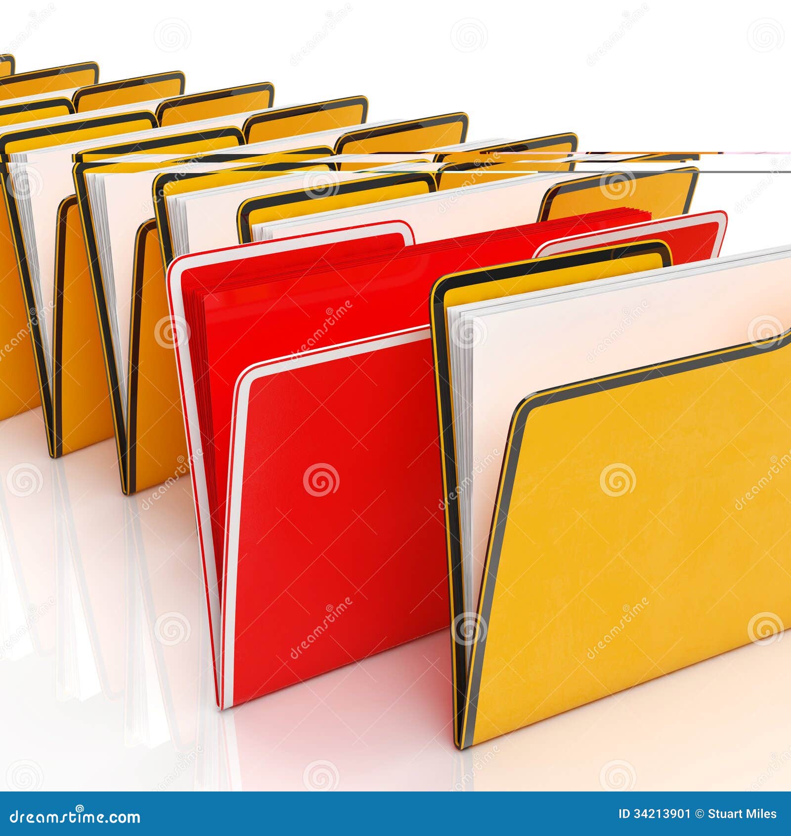 Cartelle Che Mostrano L'archiviazione Di Documenti D'organizzazione  Illustrazione di Stock - Illustrazione di rapporti, documentazione: 34213901