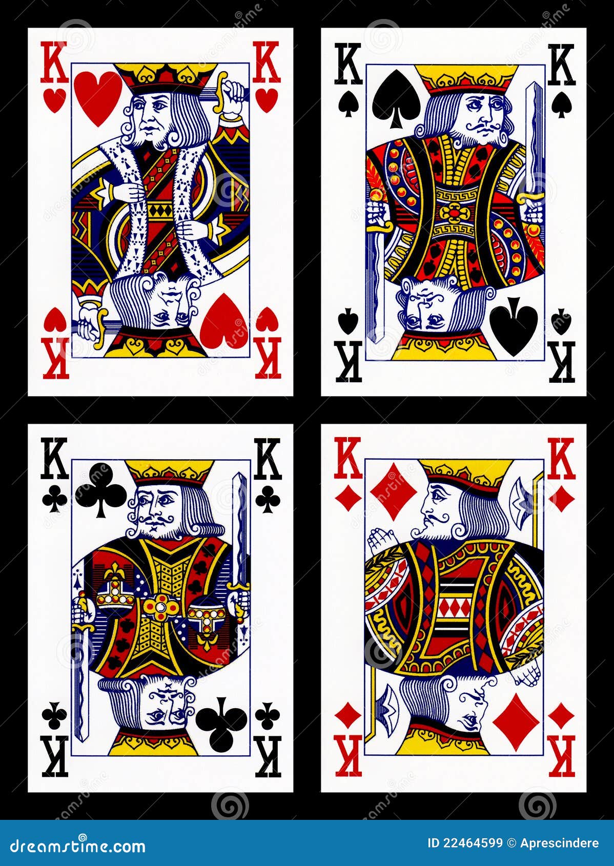 Cartes de jeu - rois illustration stock. Illustration du joueur - 22464599
