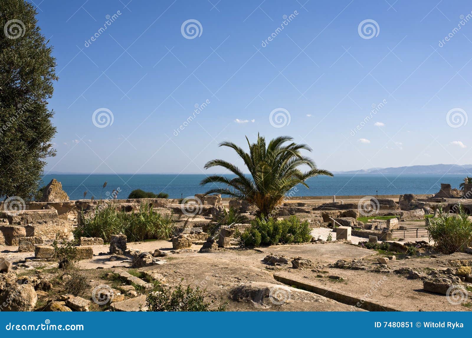 Carthage Archaeological Park Stock Image Image of stone