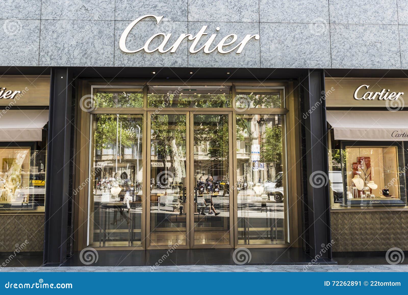 Cartier shop, Barcelona editorial photo 