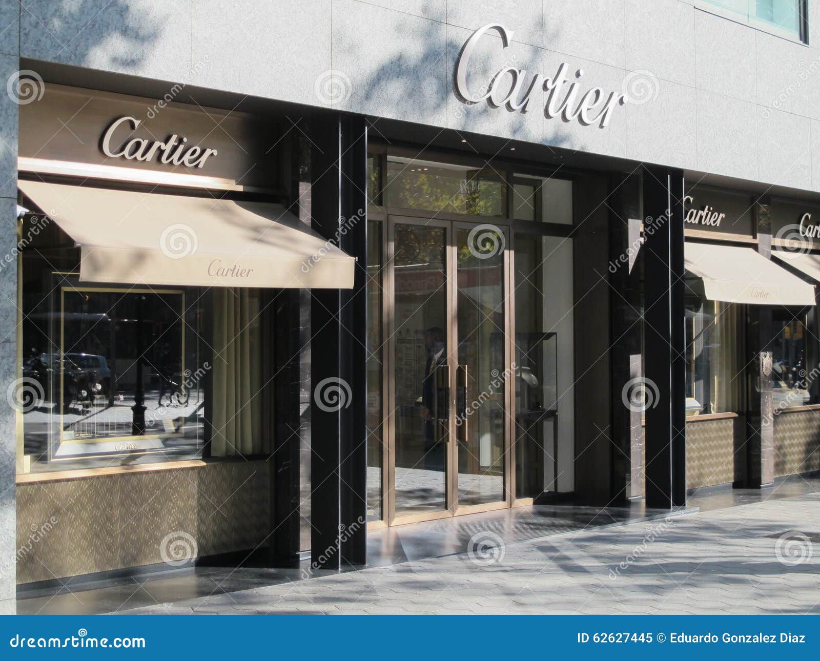 Cartier store in Barcelona editorial 