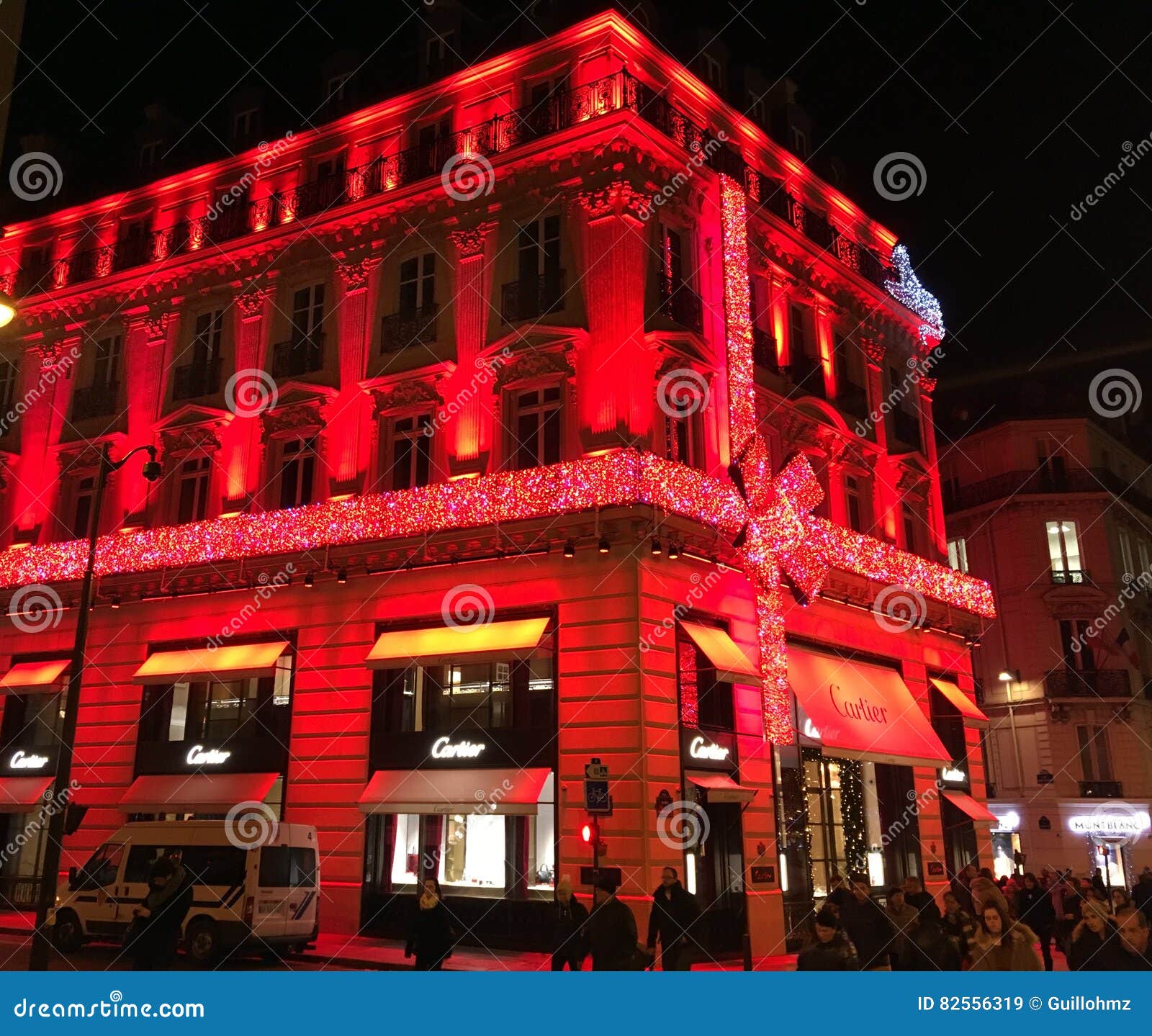 Cartier Store, Champs Elysees, and Arc De Triomphe, Paris, France