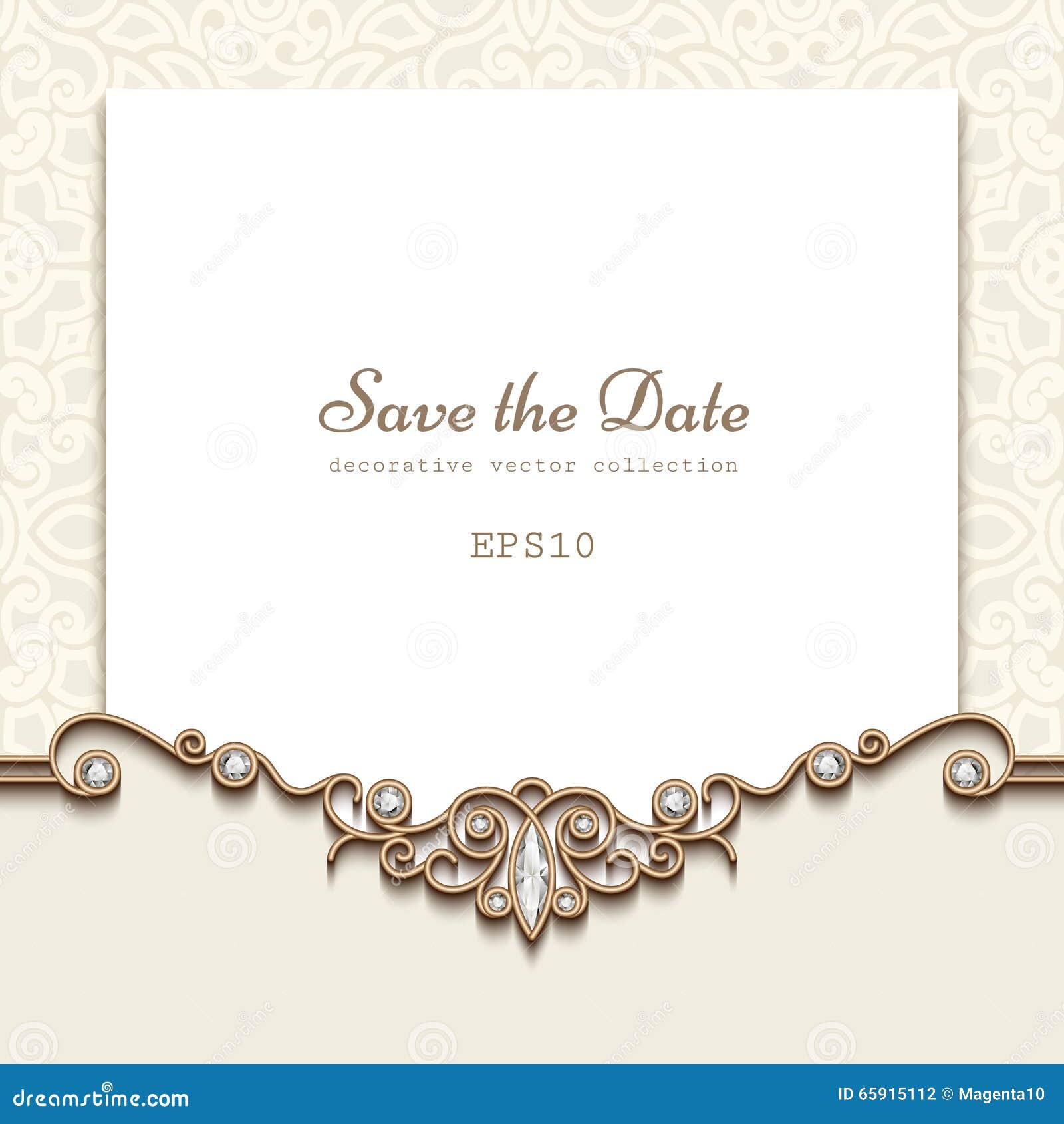 Cartolina D Auguri D Annata Dei Gioielli Illustrazione Vettoriale Illustrazione Di Diamante Invito