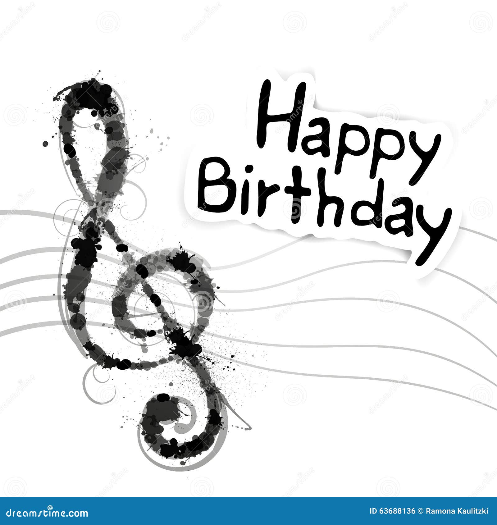 musica e chitarra con lamina argentata biglietto di auguri di compleanno per lui Twizler effetto acquerello biglietto di compleanno per uomo 
