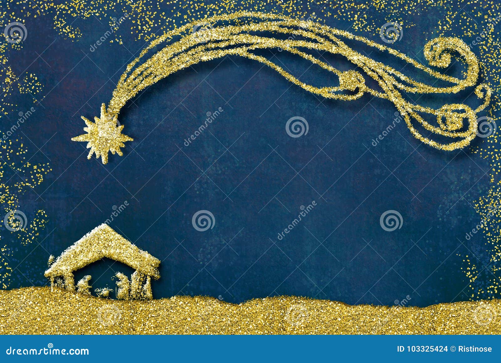 Sfondi Natalizi Nativita.Cartoline D Auguri Di Scena Di Nativita Di Natale Illustrazione Di Stock Illustrazione Di Mary Santo 103325424