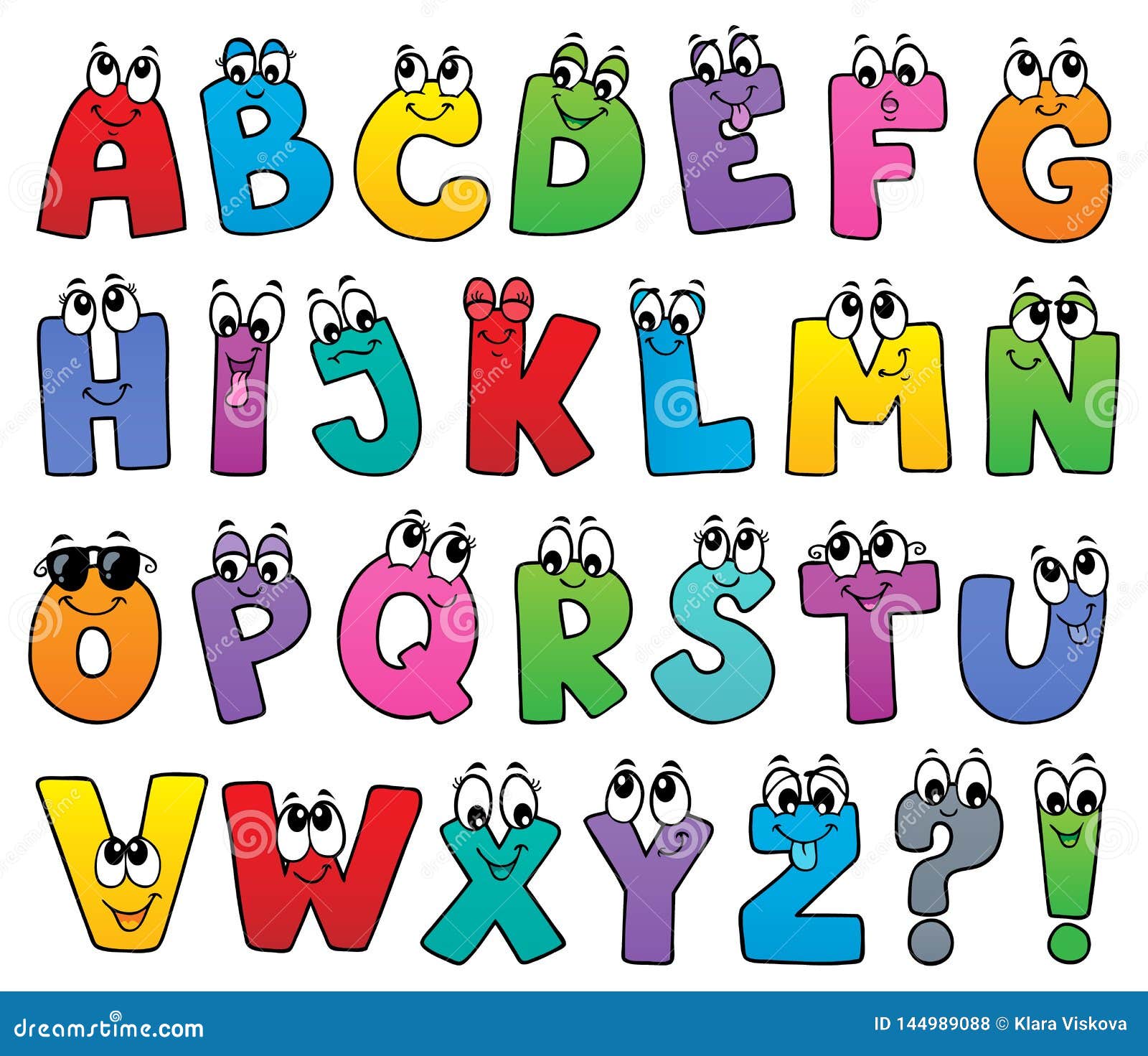 Cartoon Alphabet Topic Image 1 Stock Vector - Illustration of happy