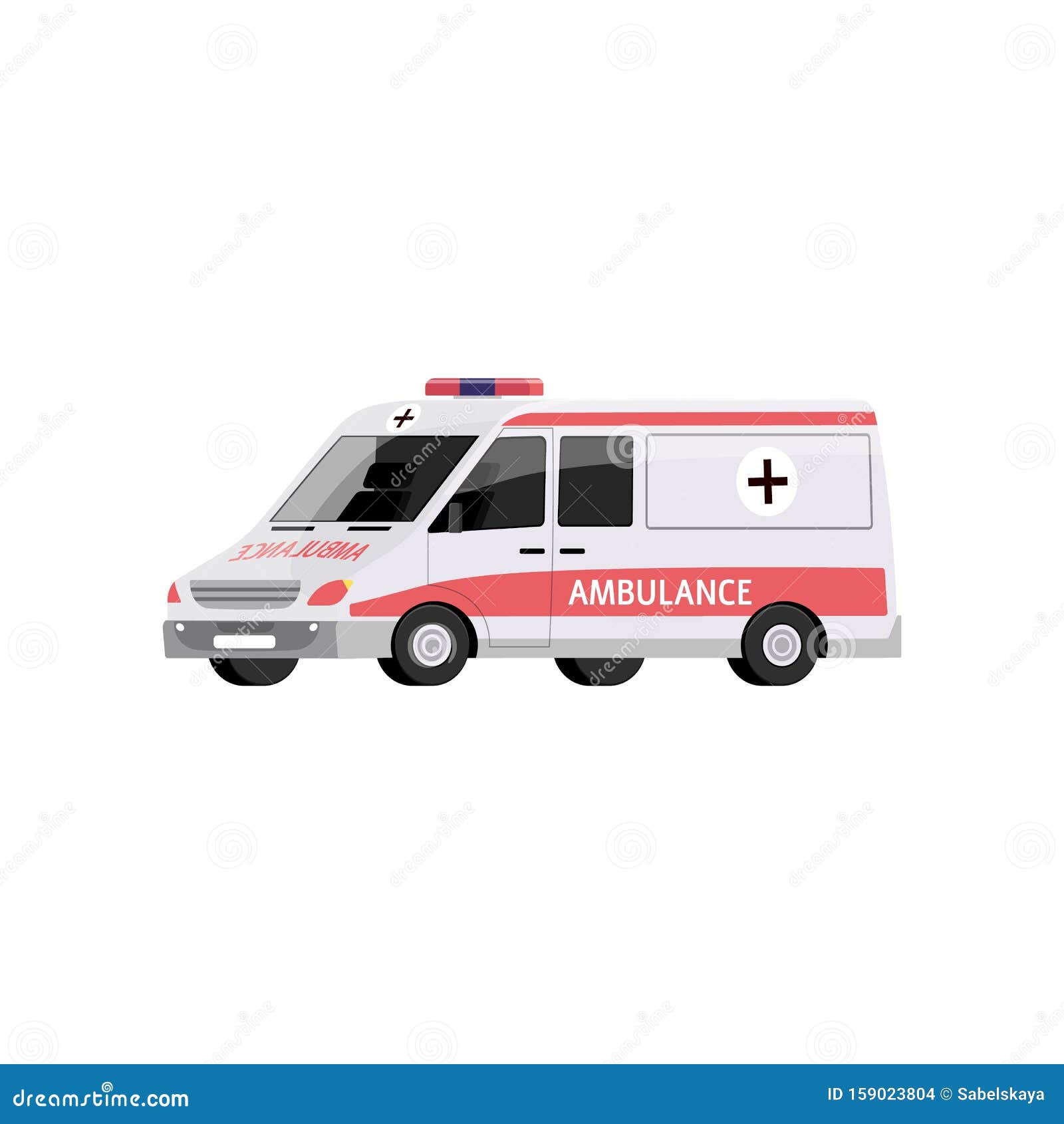 Cartoon Ambulance Car Isolated on White Background Stock Vector - Illustration of help, background: 159023804 Cartoon Ambulance Car Isolated on White Background Stock Vector - Illustration of help, background: 159023804