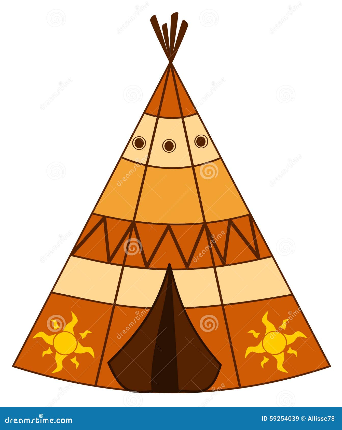 Indian Teepee Clipart