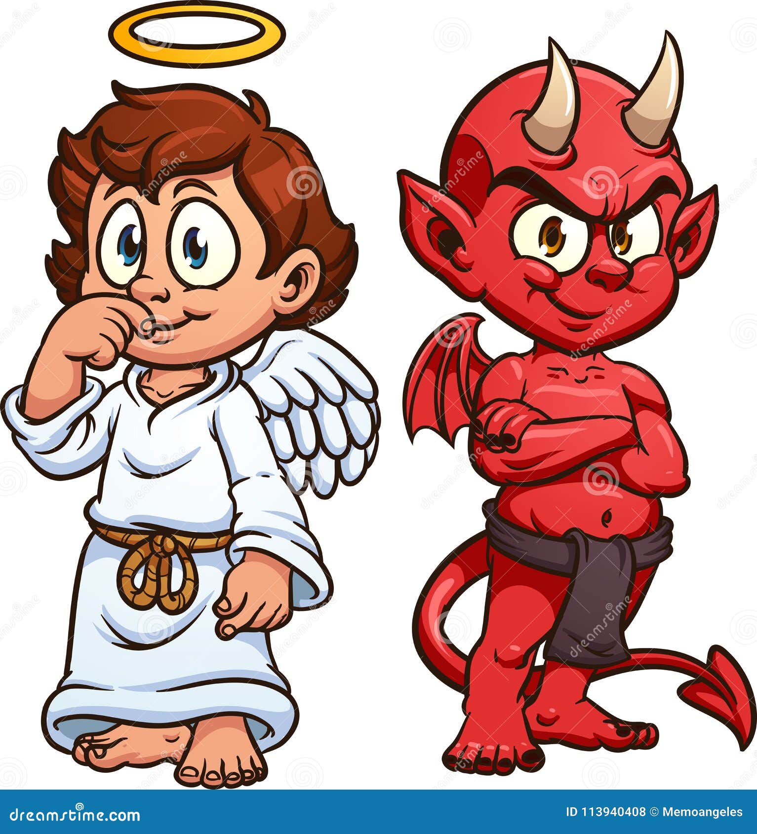 Cartoon Angel Devil Stock Illustrations – 4,710 Cartoon Angel Devil Stock  Illustrations, Vectors & Clipart - Dreamstime