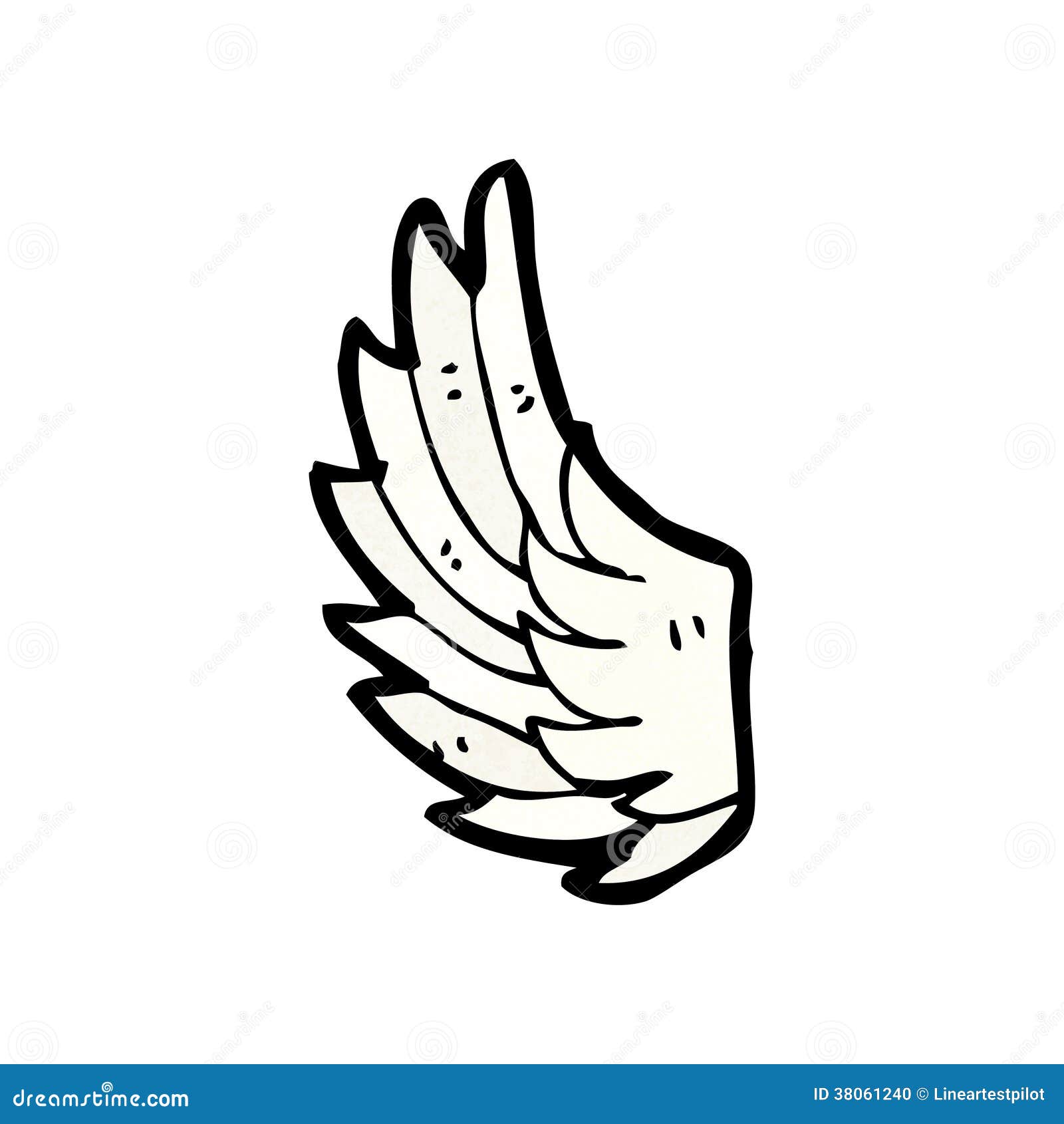 Cartoon angel wing stock vector. Illustration of sketch - 38061240