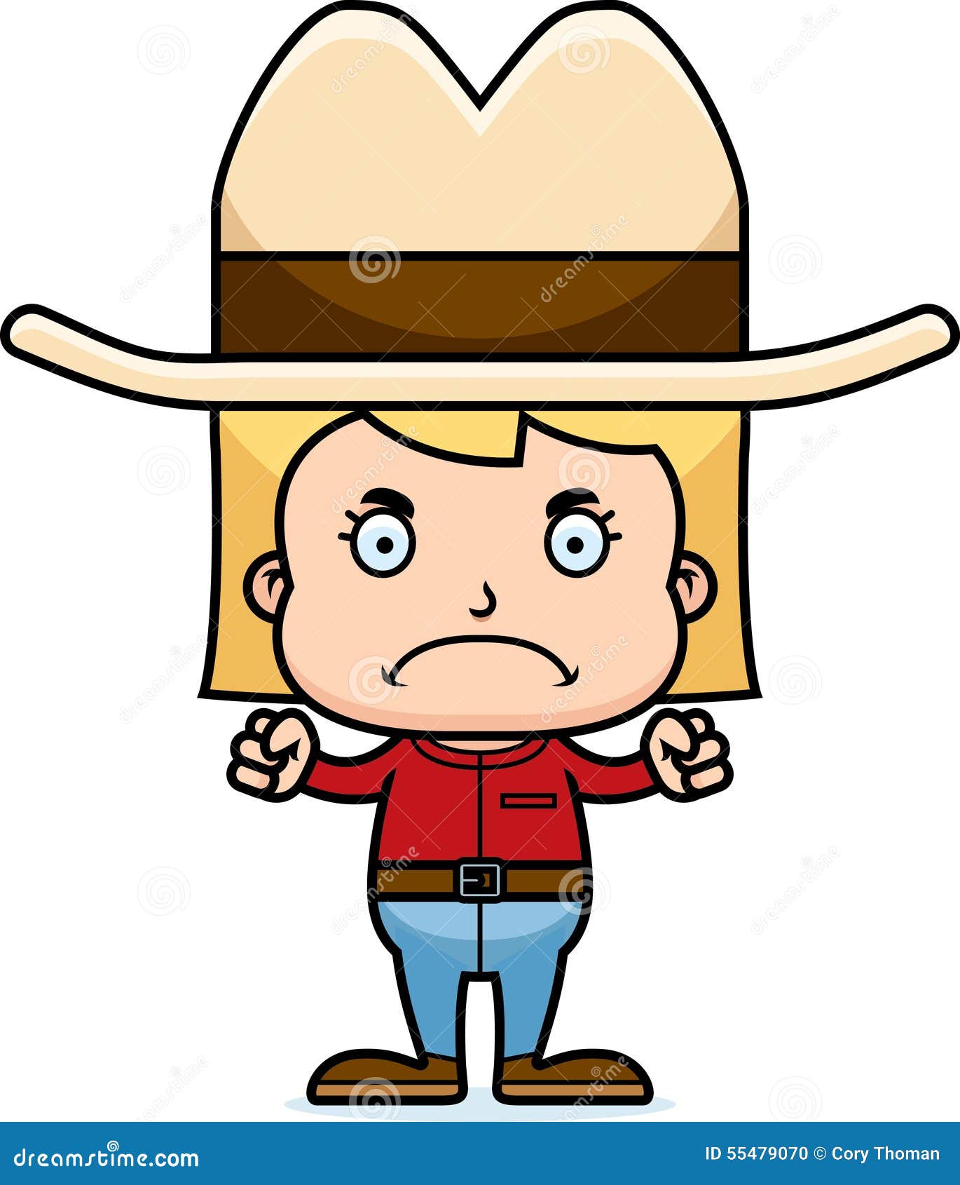 Tecknad Cowboy