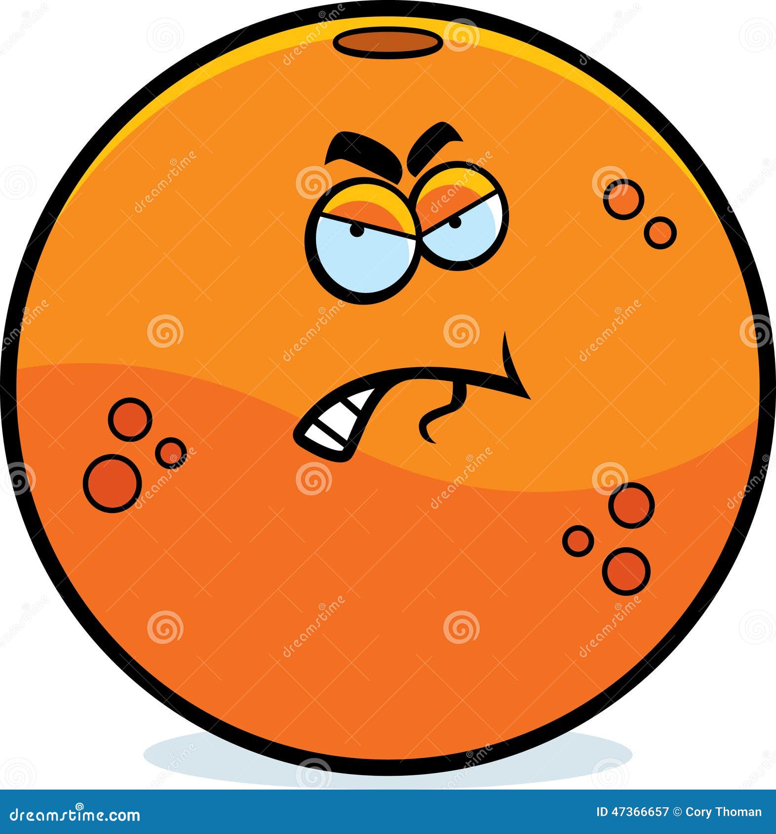  Cartoon  Angry  Orange  stock vector Illustration of fruit 