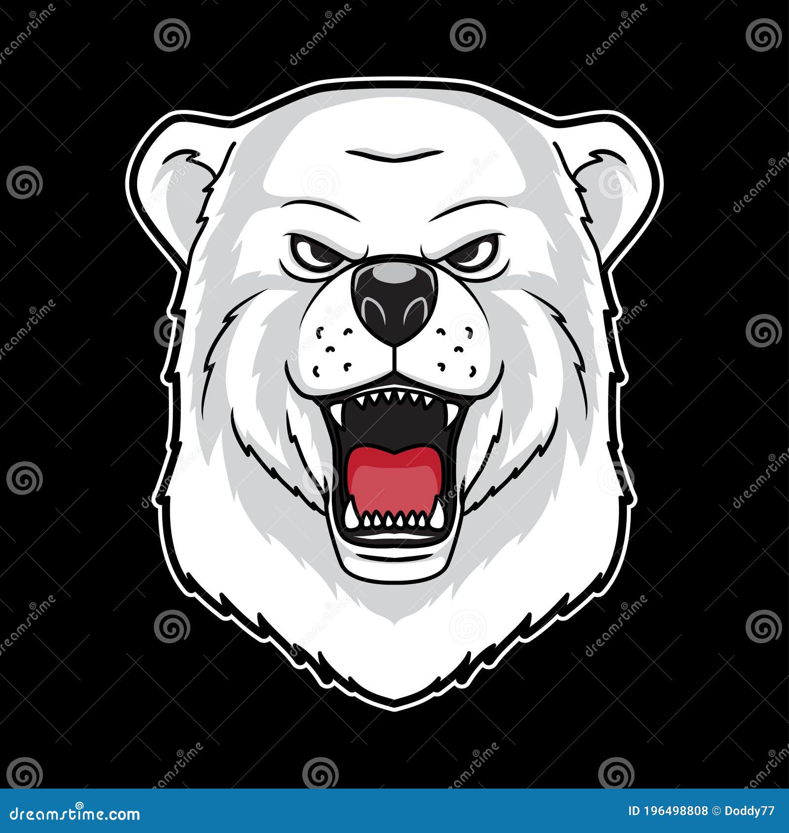 Cartoon Angry Polar Bear Head Vector Illustration Stock Illustration - Illustration of vector, decal: 196498808 Cartoon Angry Polar Bear Head Vector Illustration Stock Illustration - Illustration of vector, decal: 196498808