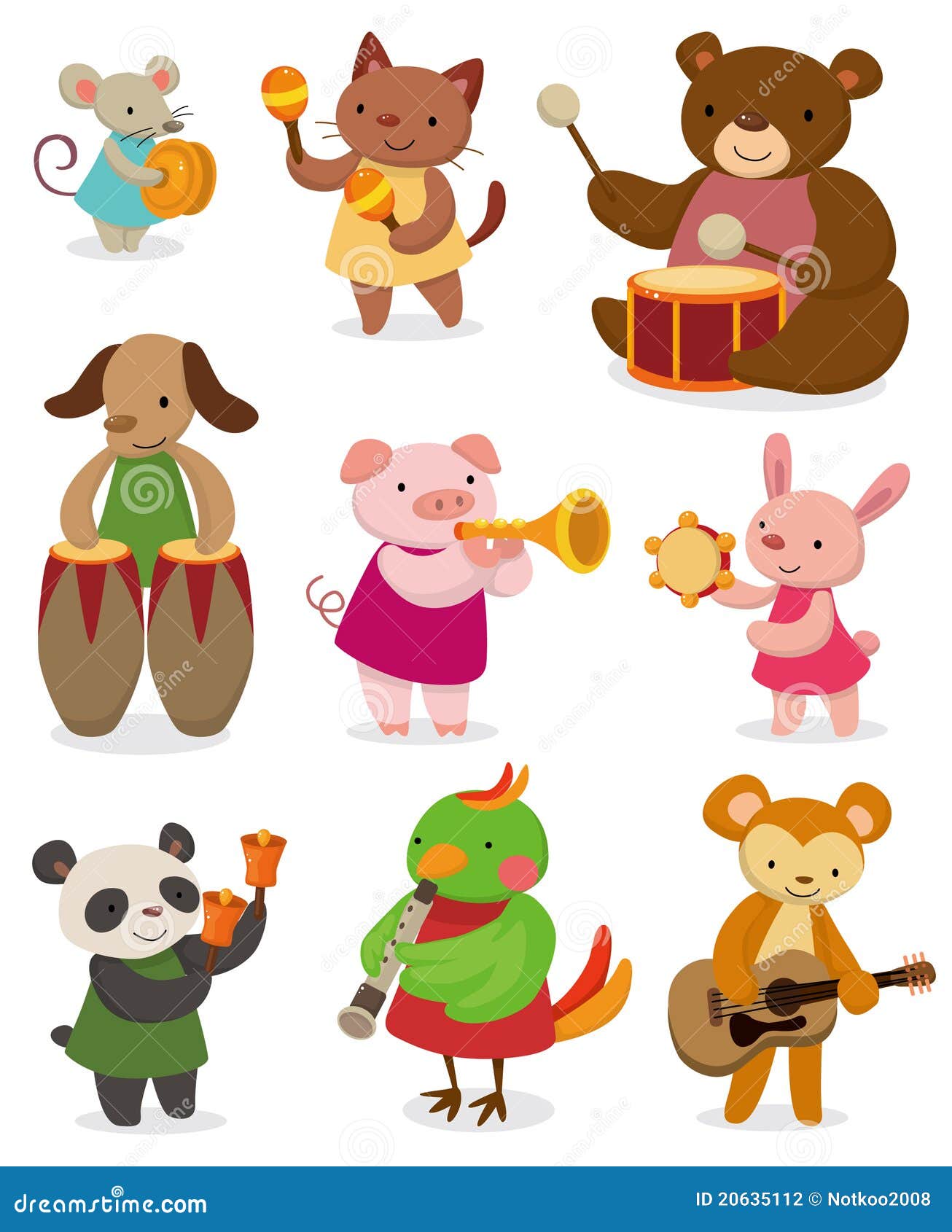 Music Animal Stock Illustrations – 20,671 Music Animal Stock Illustrations,  Vectors & Clipart - Dreamstime