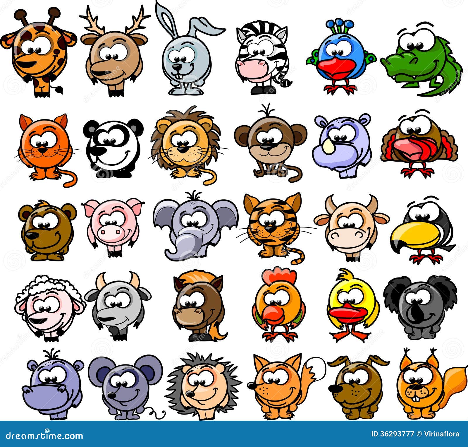 clipart cartoon animals free - photo #9