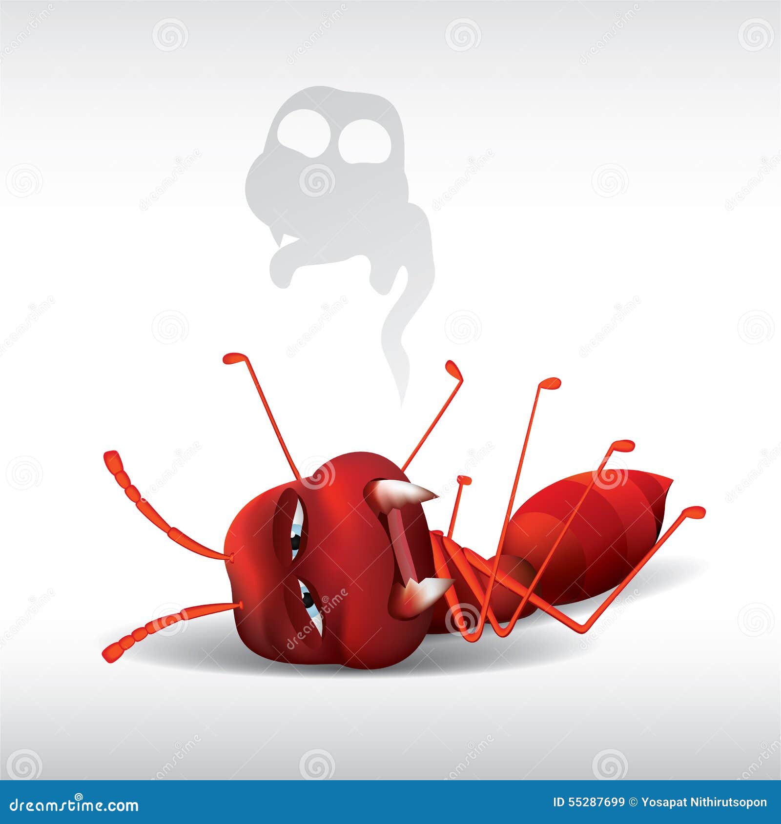 Cartoon Ant Dead Royalty Free Illustration Cartoondealer