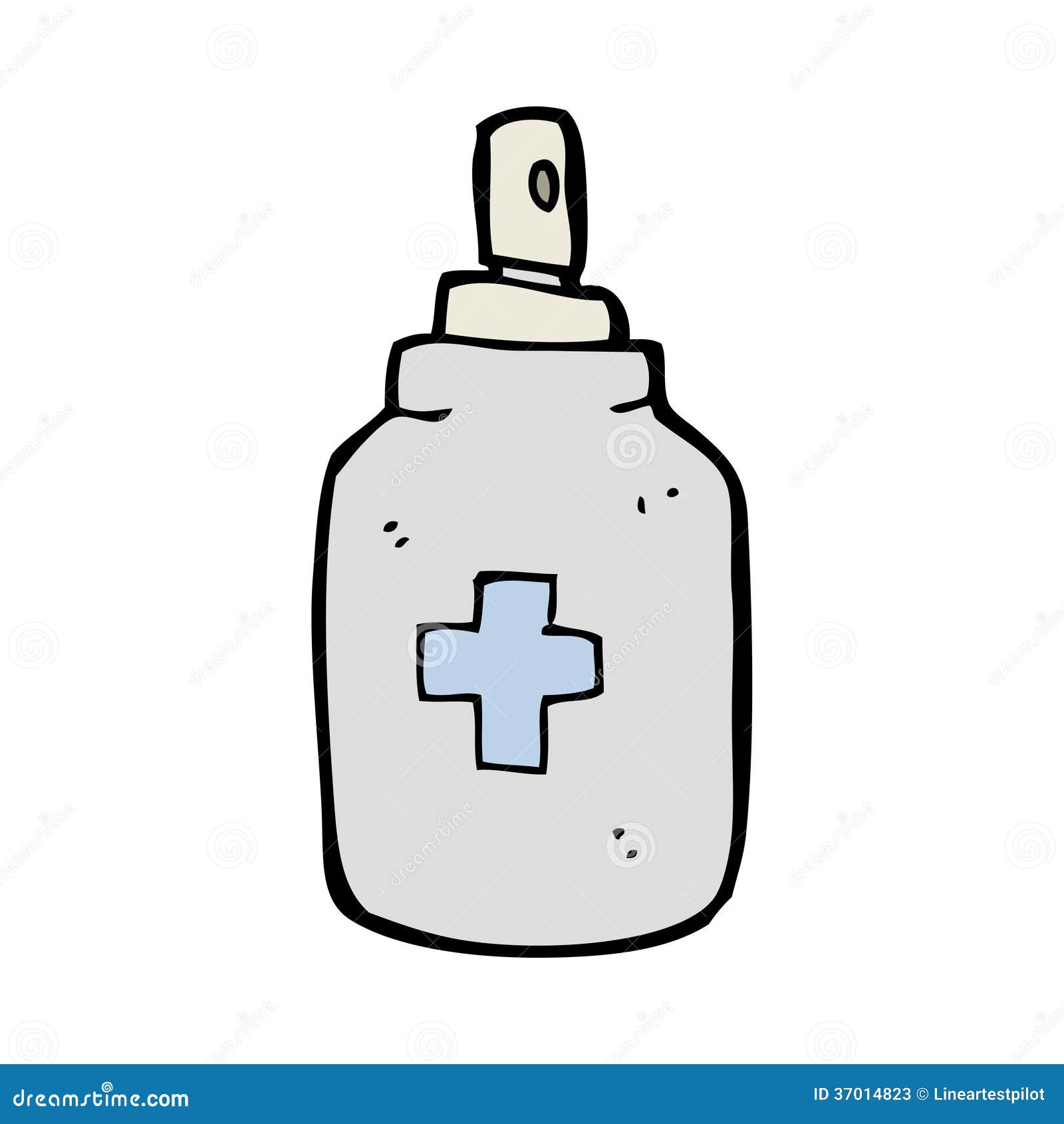 Cartoon Antiseptic Spray Stock Photos Image 37014823