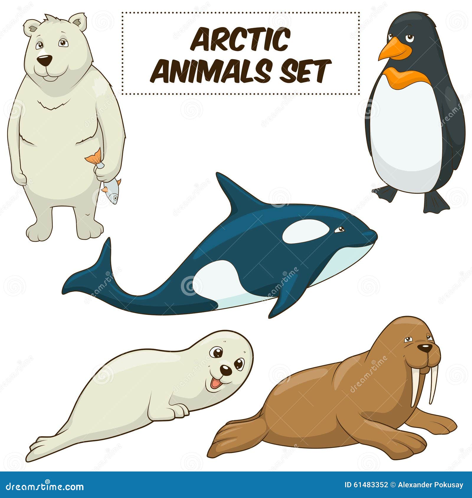 Cartoon Arctic Animals Set Vector Stock Vector - Illustration of cute, fauna: 61483352 Cartoon Arctic Animals Set Vector Stock Vector - Illustration of cute, fauna: 61483352