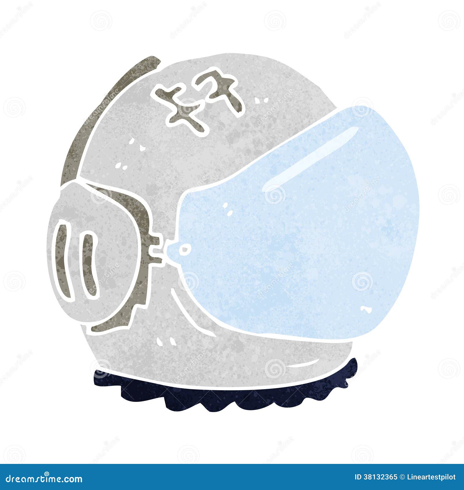 Cartoon astronaut helmet stock illustration. Illustration of doodle
