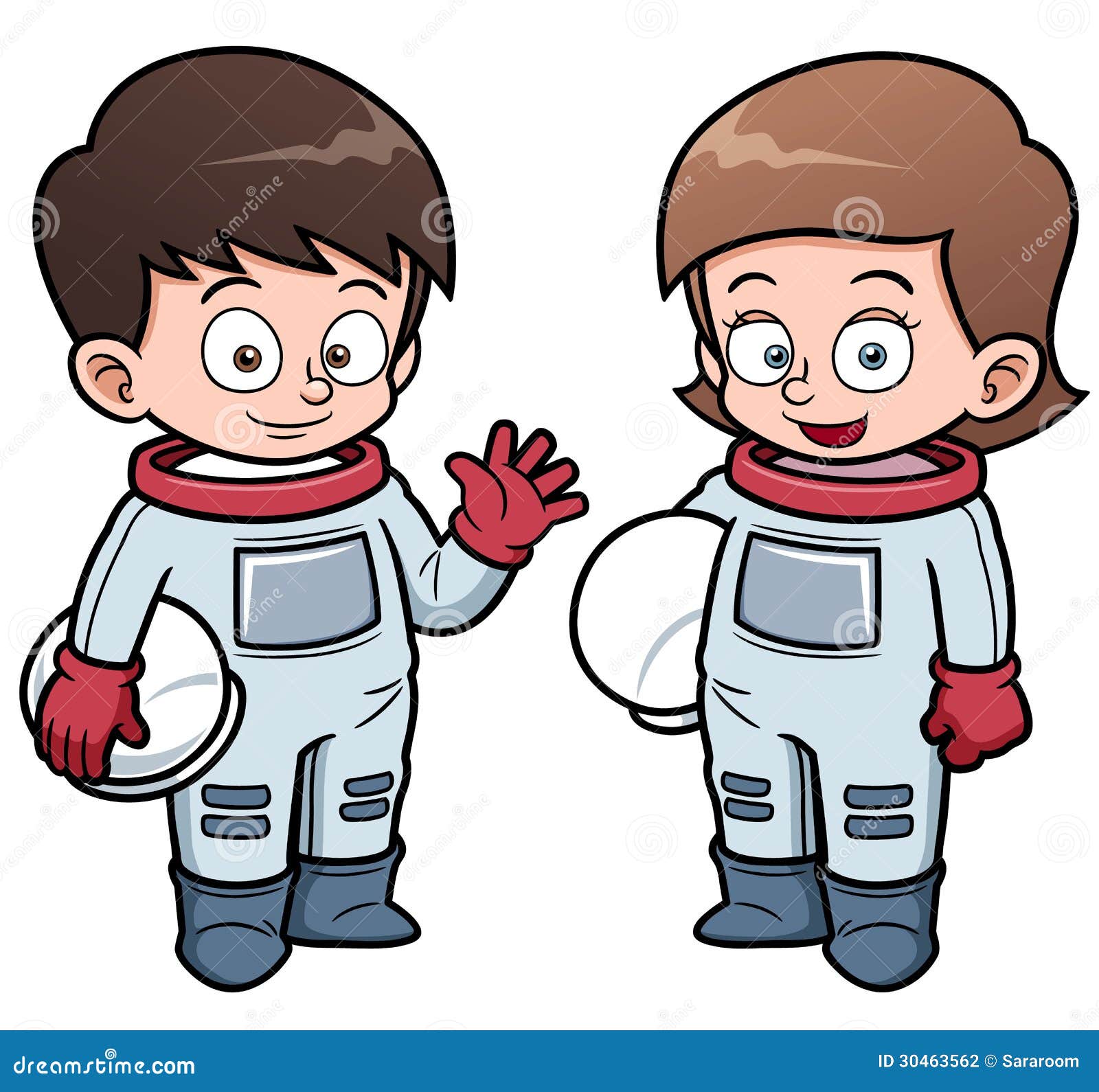 Cartoon astronaut kids stock vector. Illustration of ...