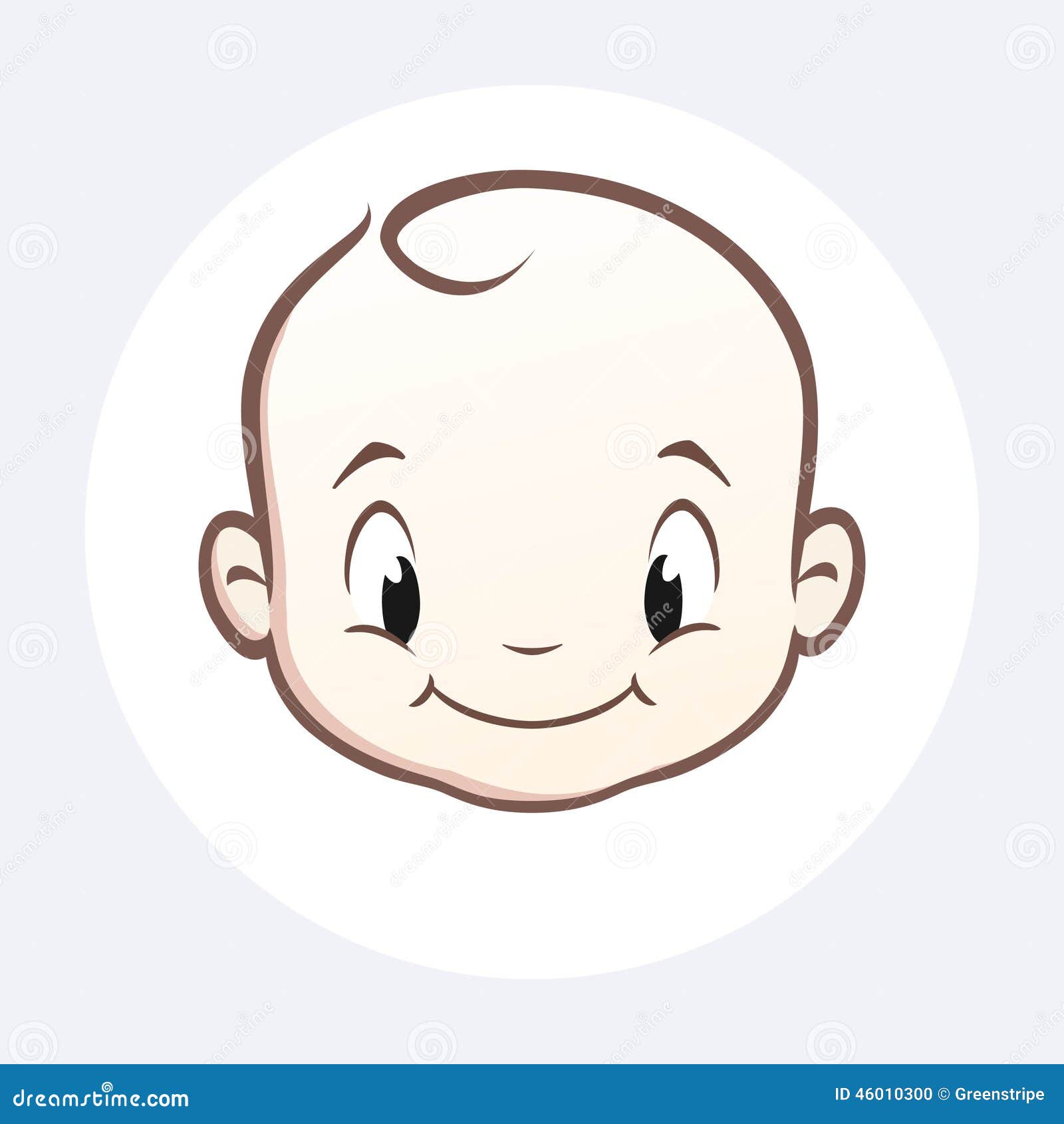 Cartoon Icon Vector Baby Face For Design Element Royalty Free SVG,  Cliparts, Vectors, and Stock Illustration. Image 48174803.