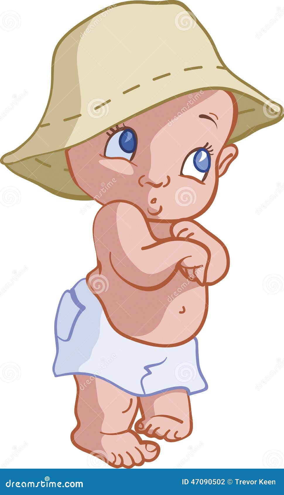 Cartoon Baby in Hat stock vector. Illustration of isolated - 47090502 Cartoon Baby in Hat stock vector. Illustration of isolated - 47090502