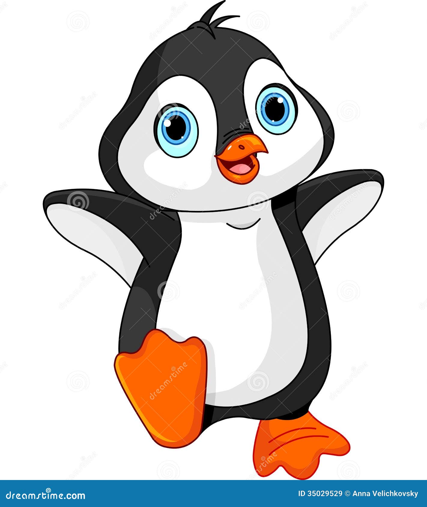 cartoon baby penguin